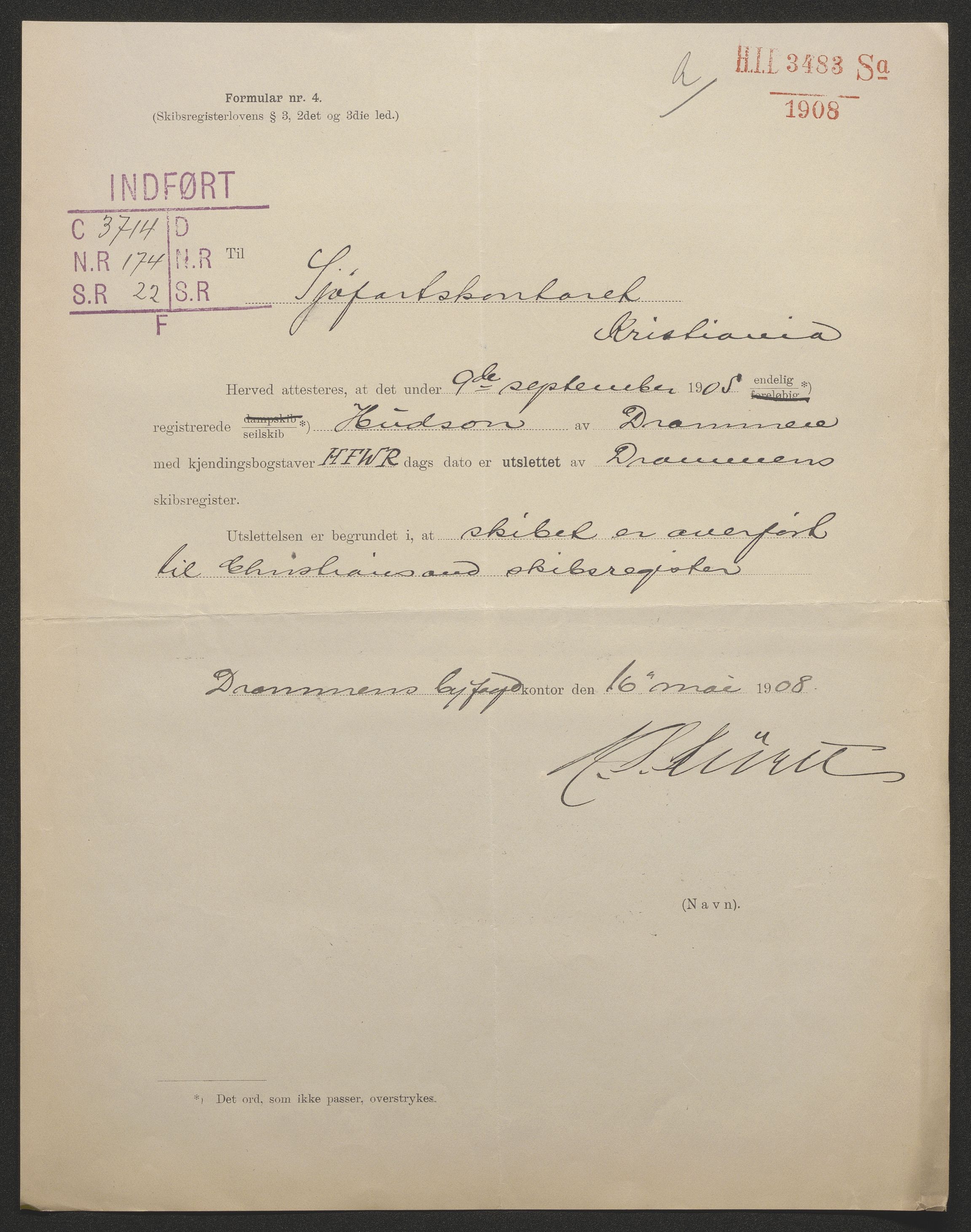 Sjøfartsdirektoratet med forløpere, skipsmapper slettede skip, AV/RA-S-4998/F/Fa/L0519: --, 1850-1922, p. 219