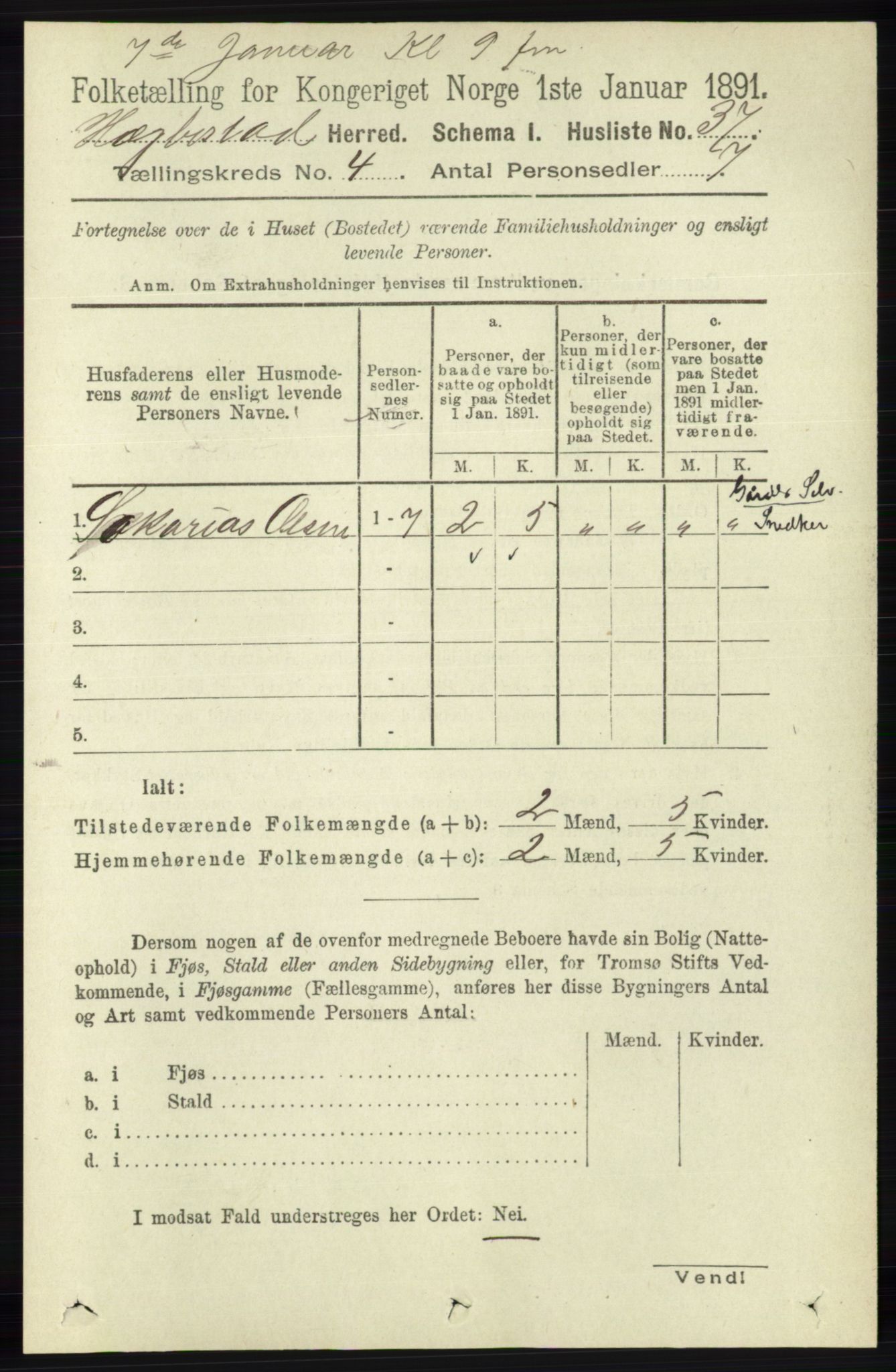 RA, 1891 census for 1034 Hægebostad, 1891, p. 1181