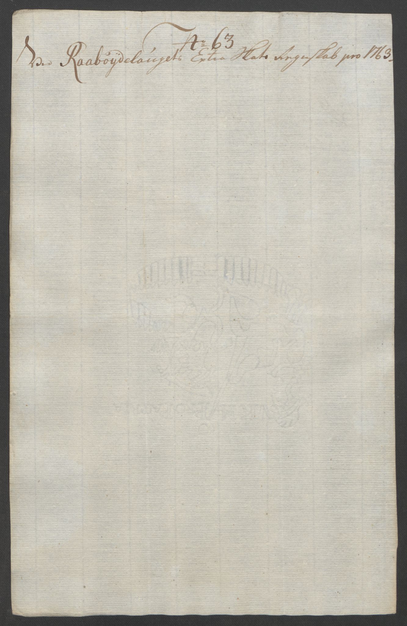 Rentekammeret inntil 1814, Reviderte regnskaper, Fogderegnskap, AV/RA-EA-4092/R40/L2517: Ekstraskatten Råbyggelag, 1762-1763, p. 427