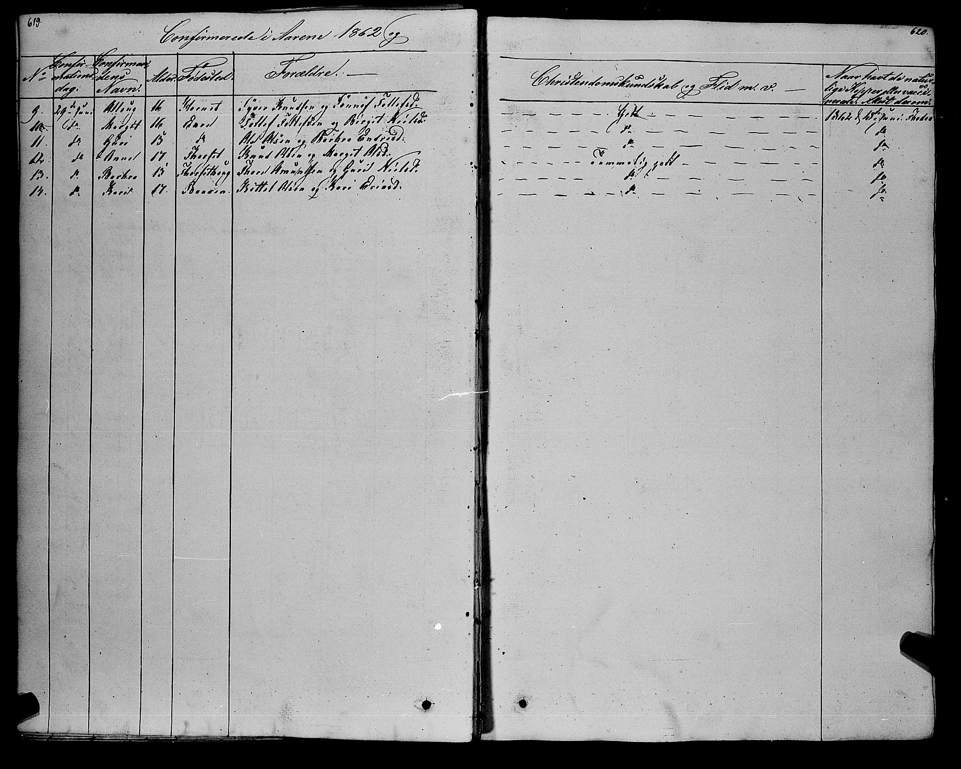 Gol kirkebøker, AV/SAKO-A-226/F/Fa/L0002: Parish register (official) no. I 2, 1837-1863, p. 619-620