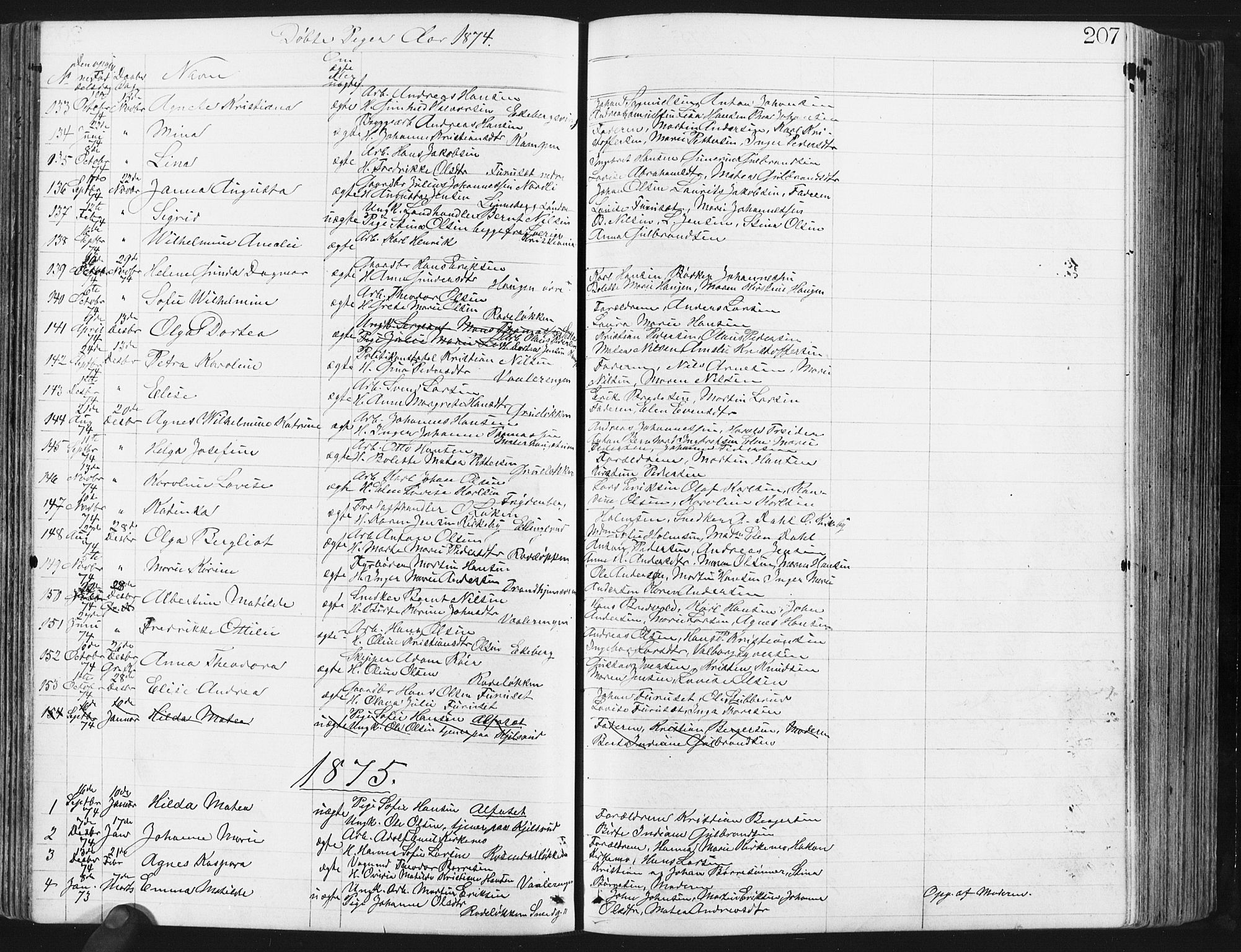 Østre Aker prestekontor Kirkebøker, SAO/A-10840/G/Ga/L0003: Parish register (copy) no. I 3, 1868-1913, p. 207