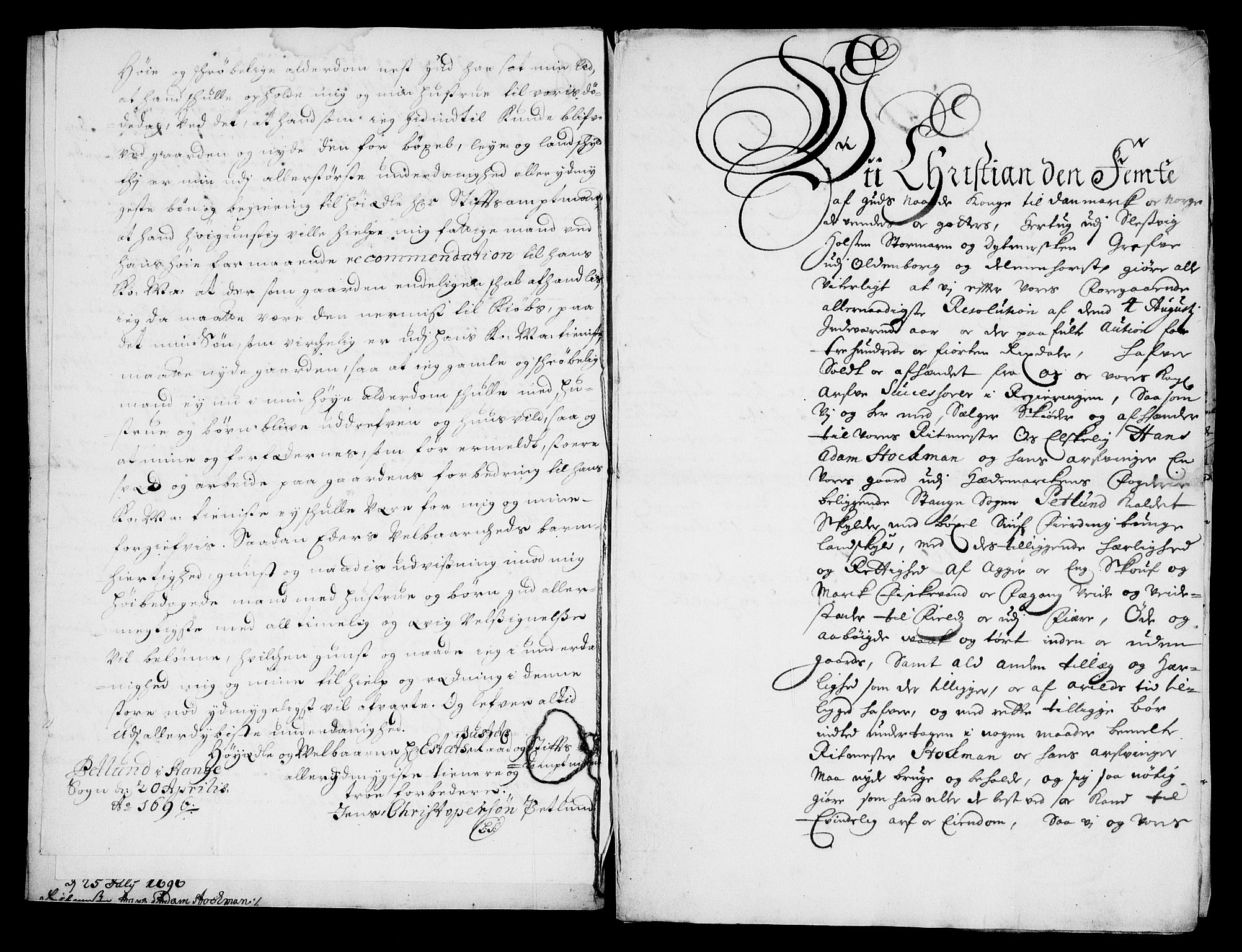 Rentekammeret inntil 1814, Realistisk ordnet avdeling, RA/EA-4070/On/L0013: [Jj 14]: Forskjellige dokumenter om krongodset i Norge, 1672-1722, p. 281