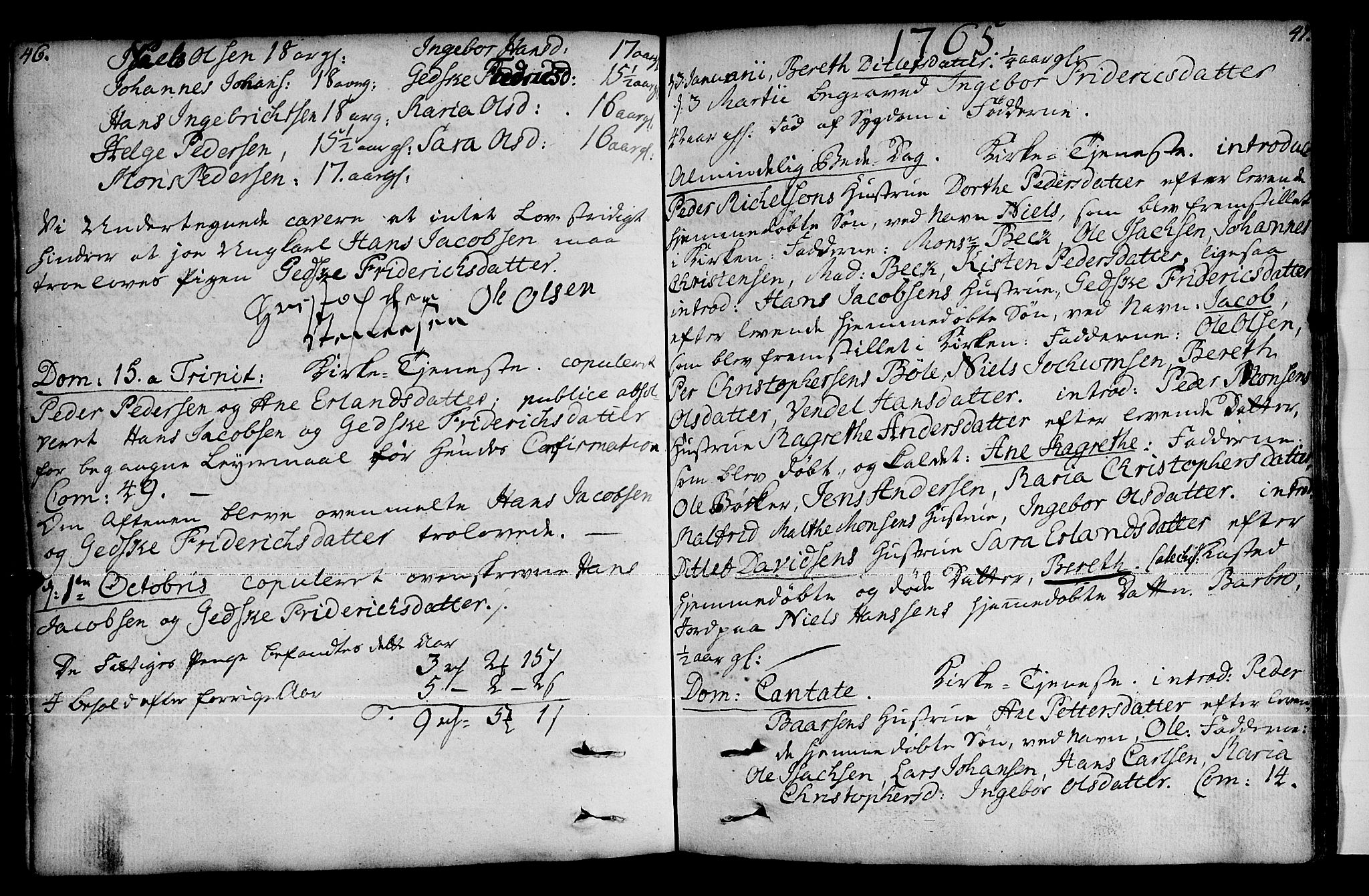 Loppa sokneprestkontor, SATØ/S-1339/H/Ha/L0001kirke: Parish register (official) no. 1 /2, 1753-1784, p. 46-47