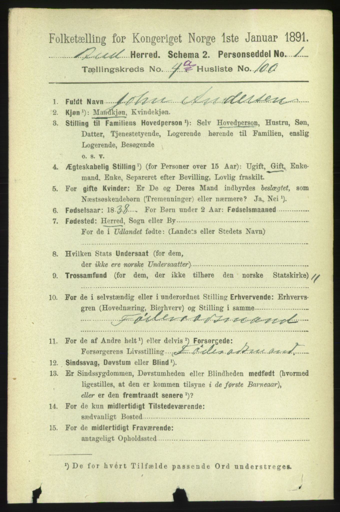 RA, 1891 census for 1549 Bud, 1891, p. 2770