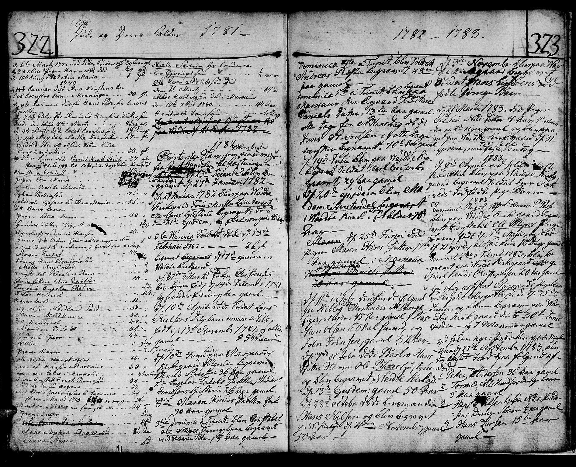 Vardø sokneprestkontor, SATØ/S-1332/H/Ha/L0001kirke: Parish register (official) no. 1, 1769-1804, p. 322-323