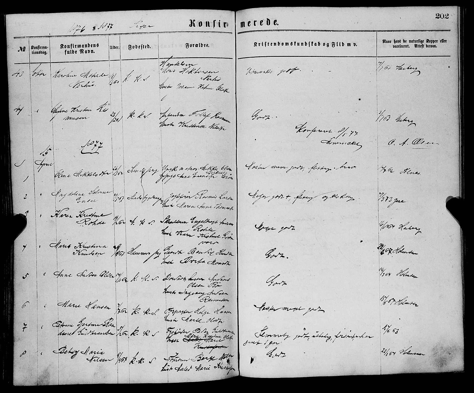 Sandviken Sokneprestembete, SAB/A-77601/H/Ha/L0001: Parish register (official) no. A 1, 1867-1877, p. 202