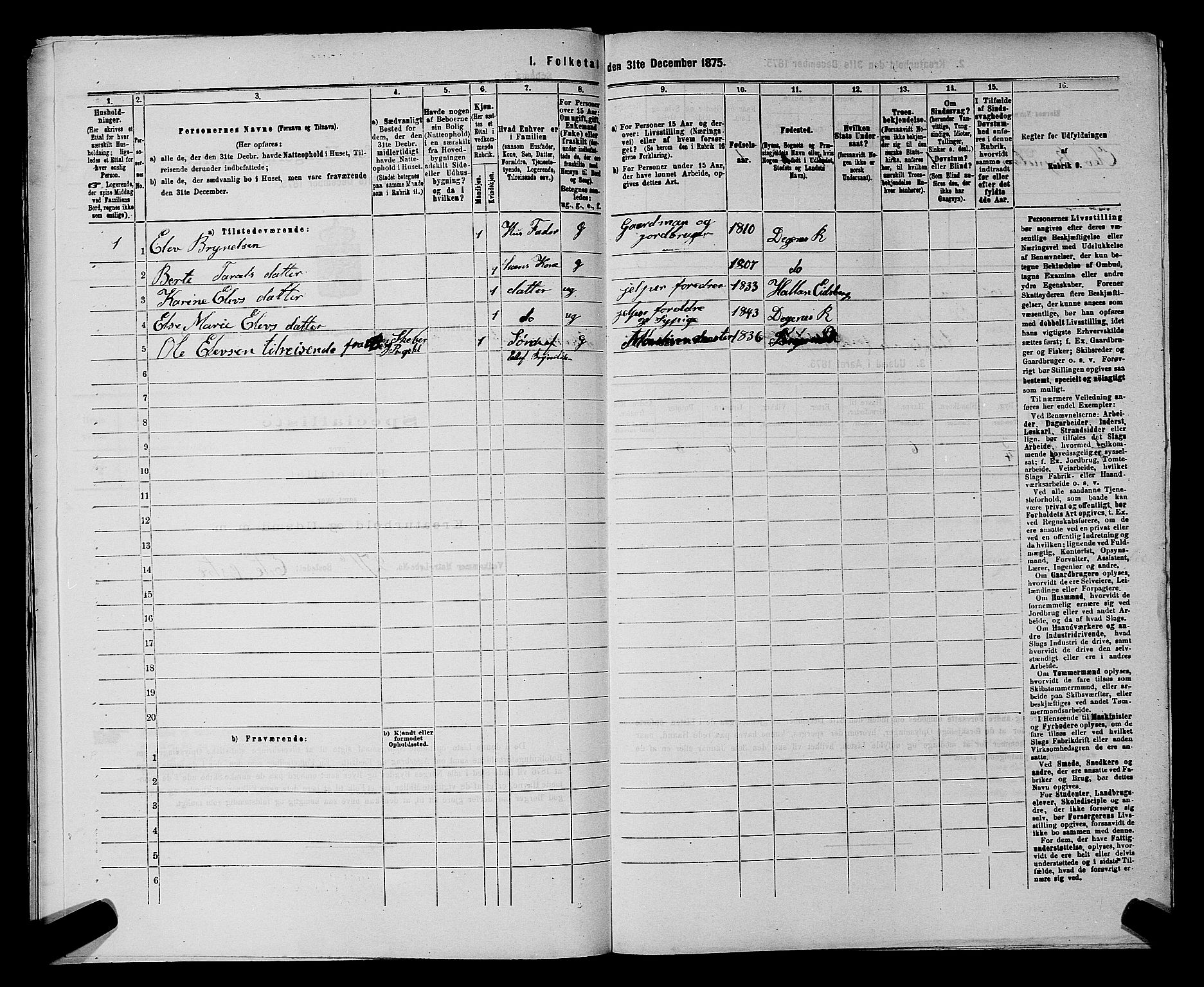 RA, 1875 census for 0128P Rakkestad, 1875, p. 1153