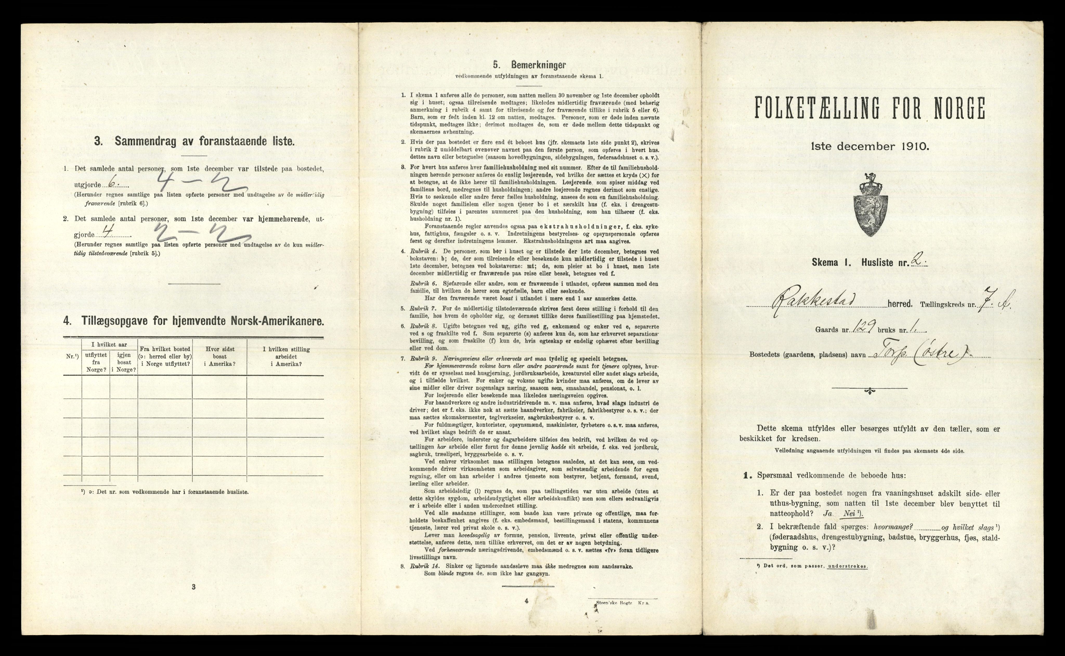 RA, 1910 census for Rakkestad, 1910, p. 1219