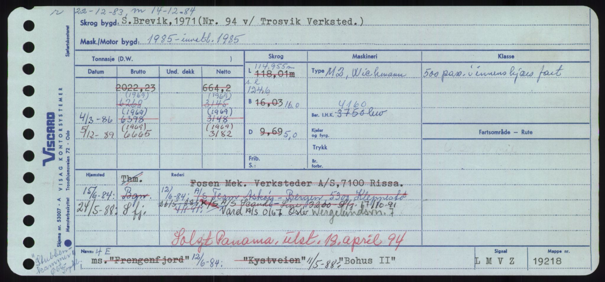 Sjøfartsdirektoratet med forløpere, Skipsmålingen, RA/S-1627/H/Hd/L0004: Fartøy, Bia-Boy, p. 433