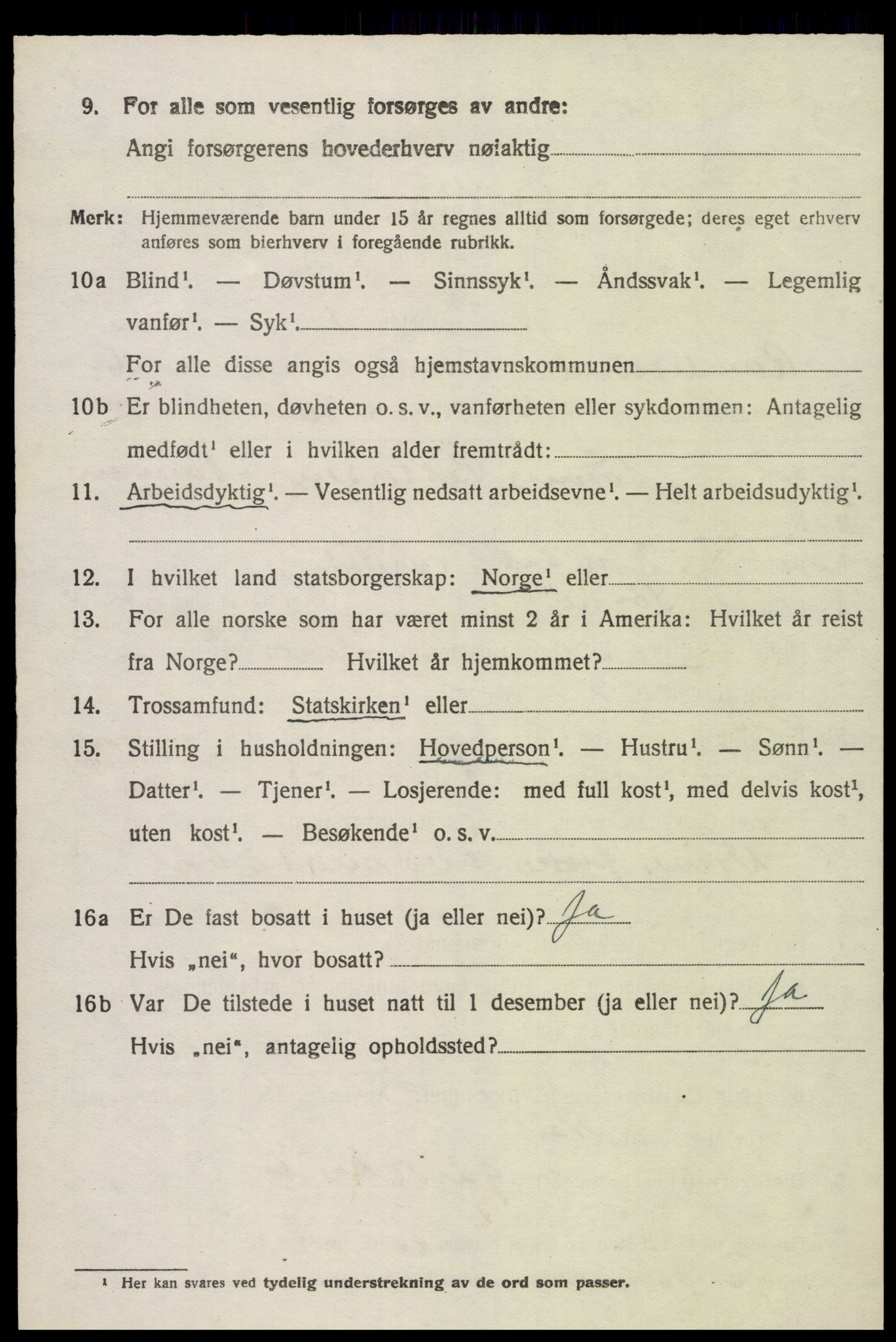 SAK, 1920 census for Randesund, 1920, p. 2771