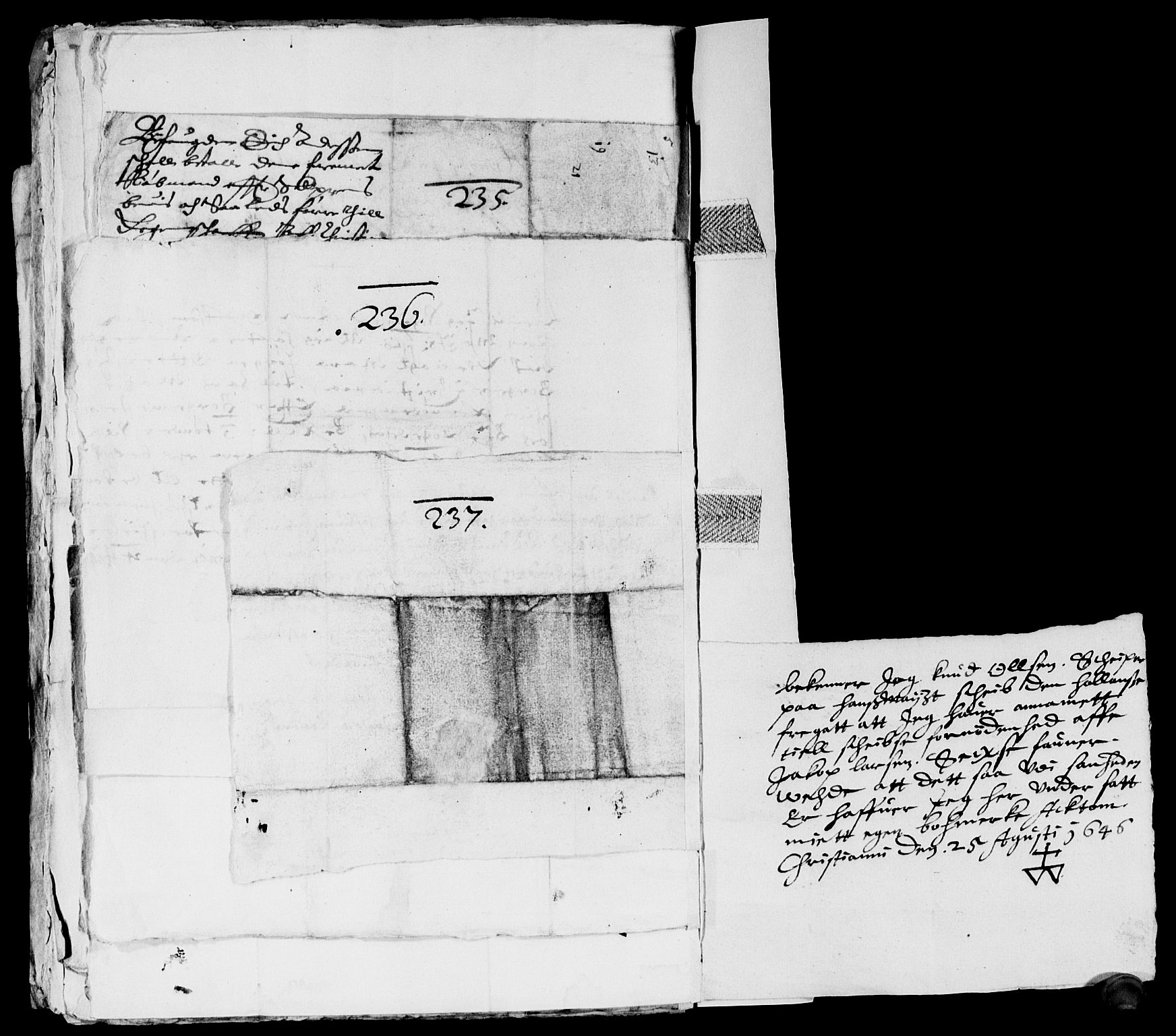 Rentekammeret inntil 1814, Reviderte regnskaper, Lensregnskaper, AV/RA-EA-5023/R/Rb/Rba/L0185: Akershus len, 1645-1646