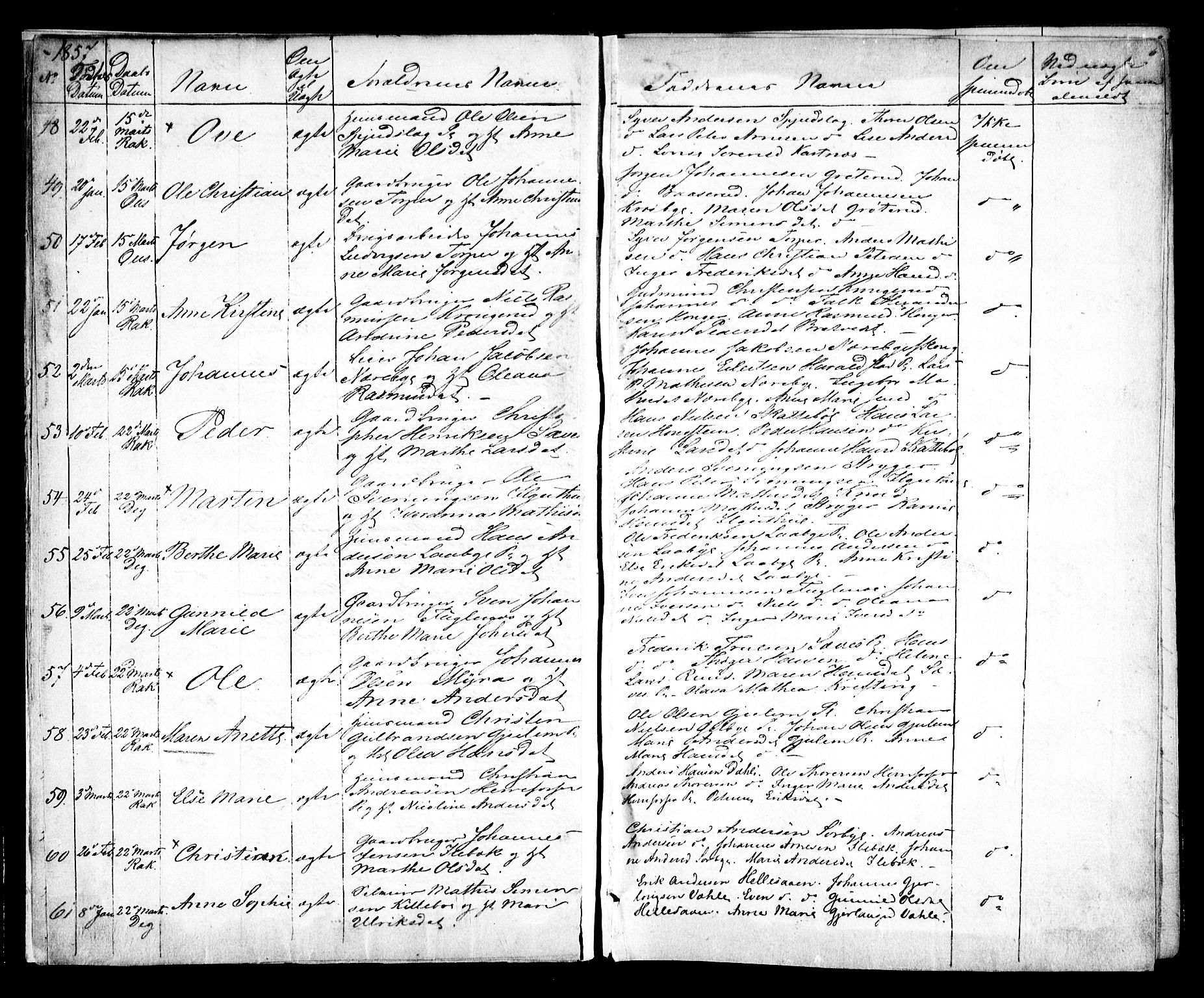 Rakkestad prestekontor Kirkebøker, AV/SAO-A-2008/F/Fa/L0010: Parish register (official) no. I 10, 1857-1861, p. 6