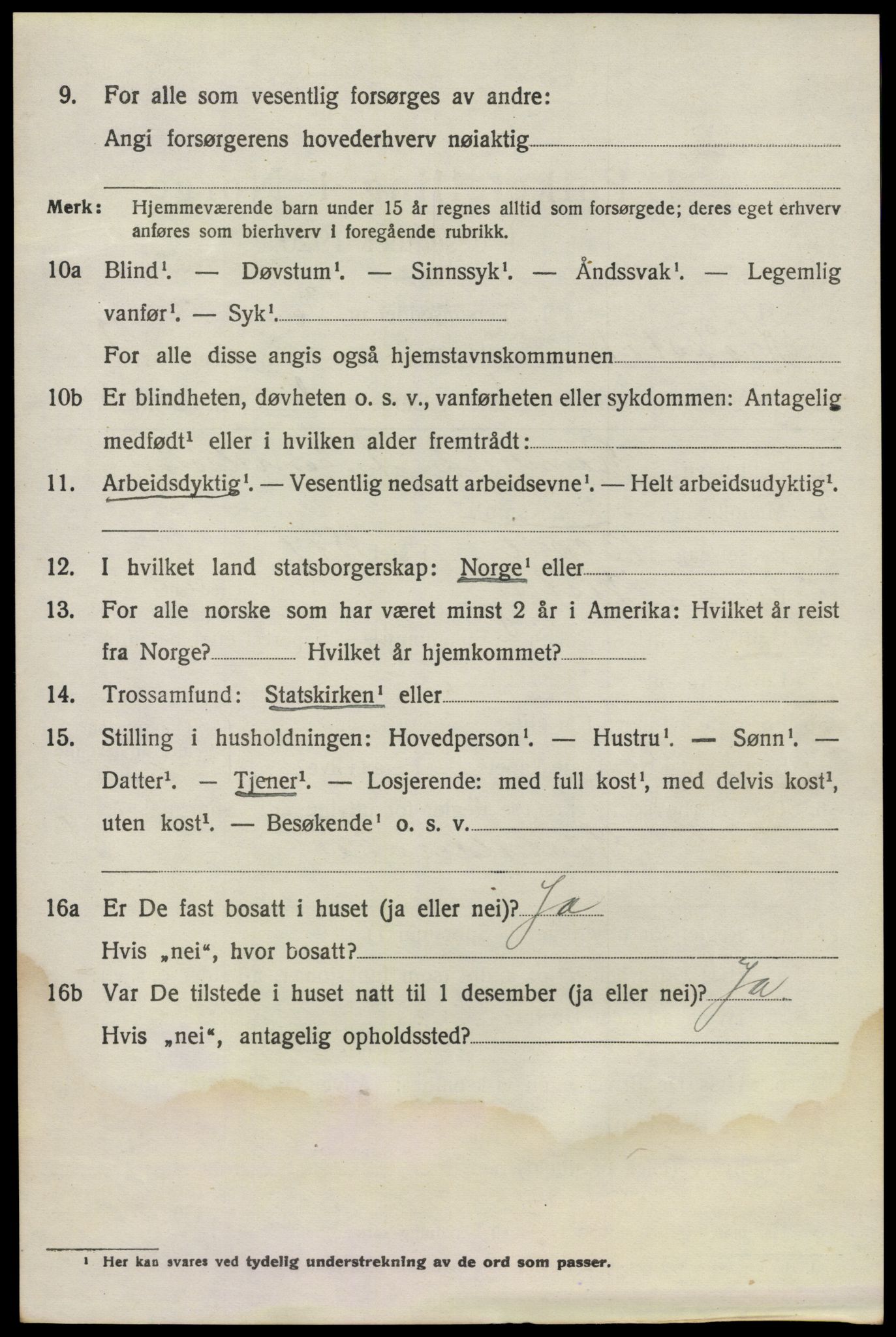 SAO, 1920 census for Kråkstad, 1920, p. 1606