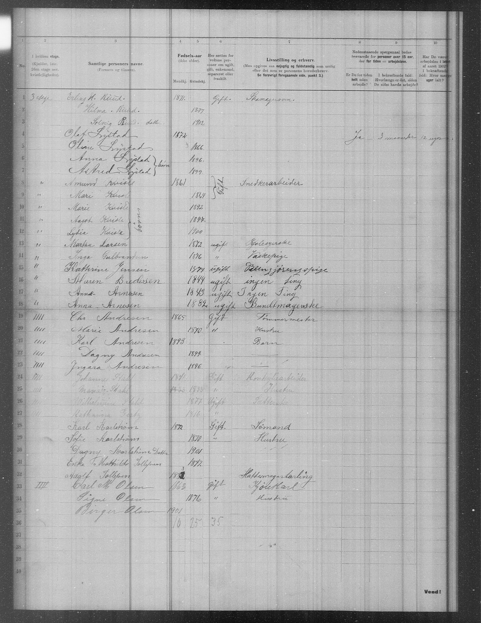 OBA, Municipal Census 1902 for Kristiania, 1902, p. 11226