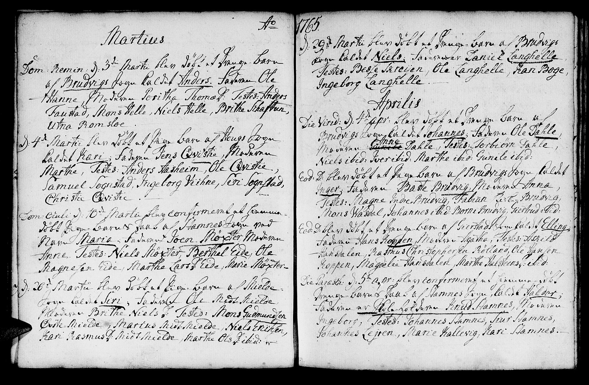 Haus sokneprestembete, AV/SAB-A-75601/H/Haa: Parish register (official) no. A 8, 1754-1769, p. 87