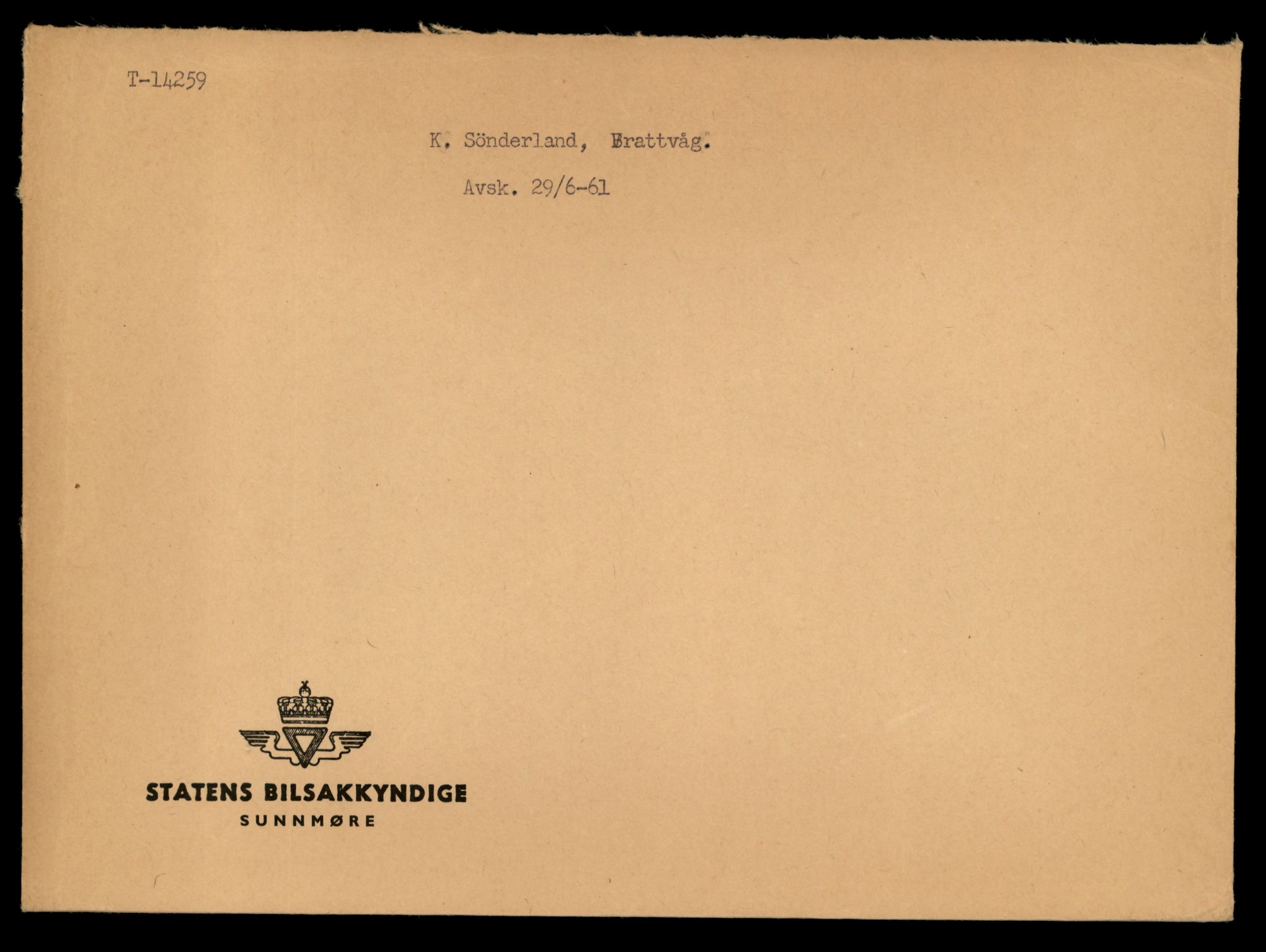 Møre og Romsdal vegkontor - Ålesund trafikkstasjon, AV/SAT-A-4099/F/Fe/L0044: Registreringskort for kjøretøy T 14205 - T 14319, 1927-1998, p. 1616