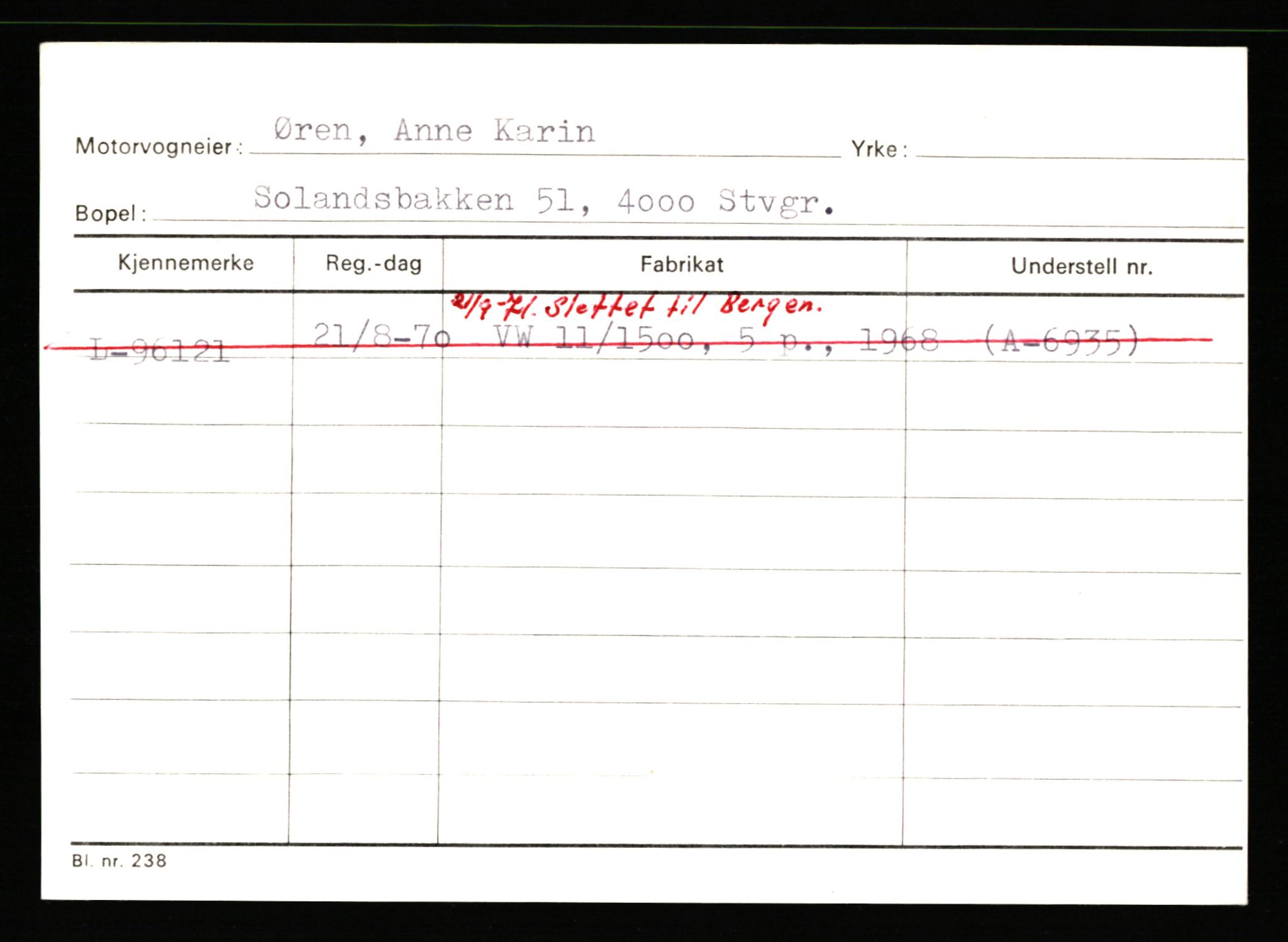 Stavanger trafikkstasjon, AV/SAST-A-101942/0/H/L0044: Øksna - Åmo, 1930-1971, p. 271