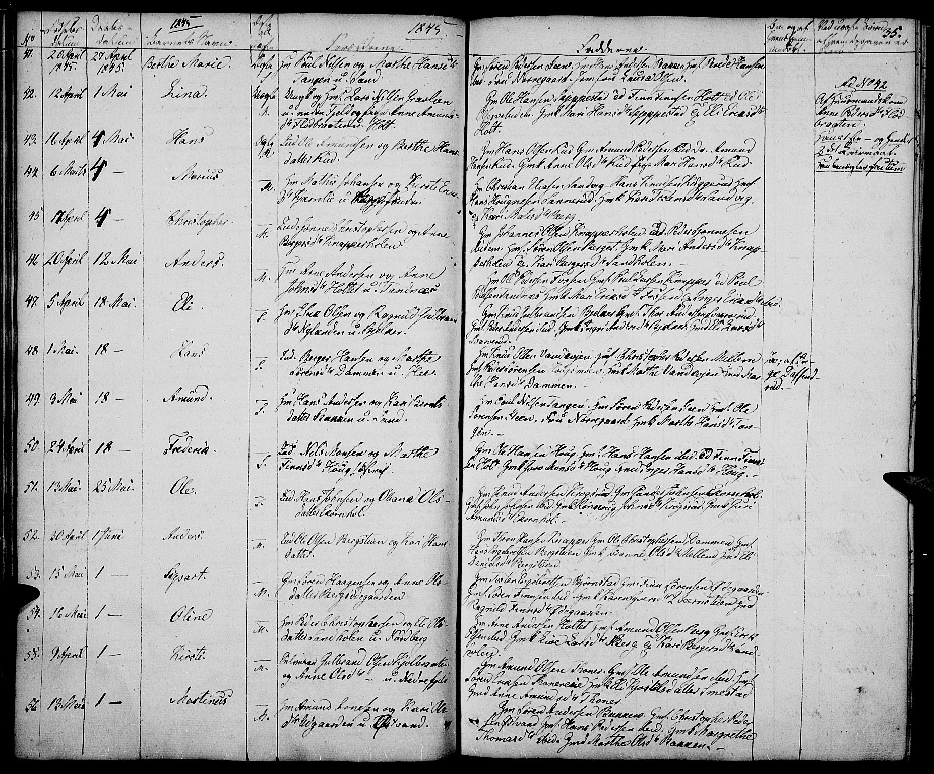 Nord-Odal prestekontor, AV/SAH-PREST-032/H/Ha/Haa/L0002: Parish register (official) no. 2, 1839-1850, p. 35