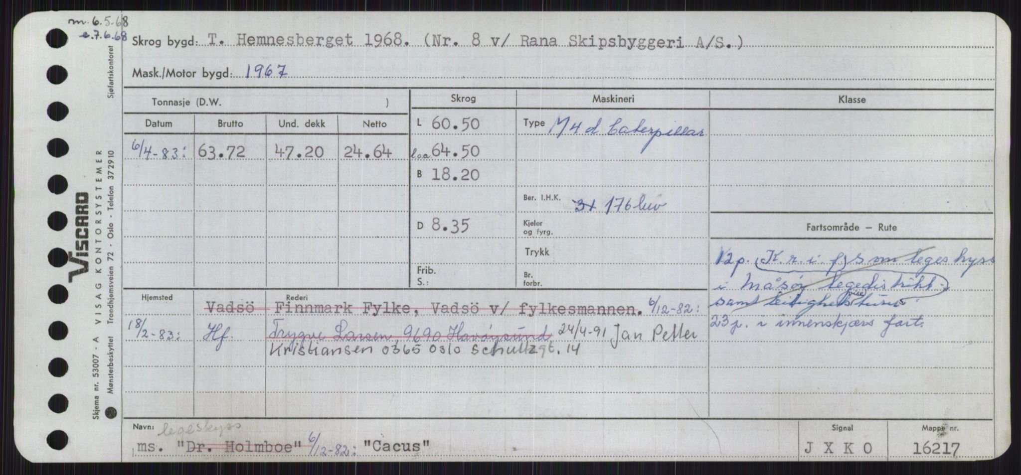 Sjøfartsdirektoratet med forløpere, Skipsmålingen, AV/RA-S-1627/H/Ha/L0001/0002: Fartøy, A-Eig / Fartøy Bjør-Eig, p. 545