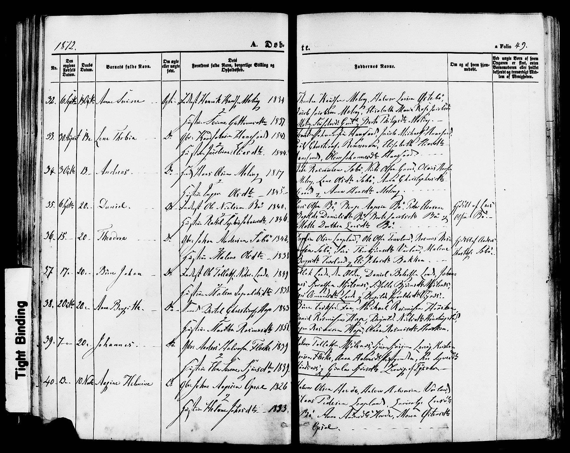 Finnøy sokneprestkontor, AV/SAST-A-101825/H/Ha/Haa/L0008: Parish register (official) no. A 8, 1863-1878, p. 49