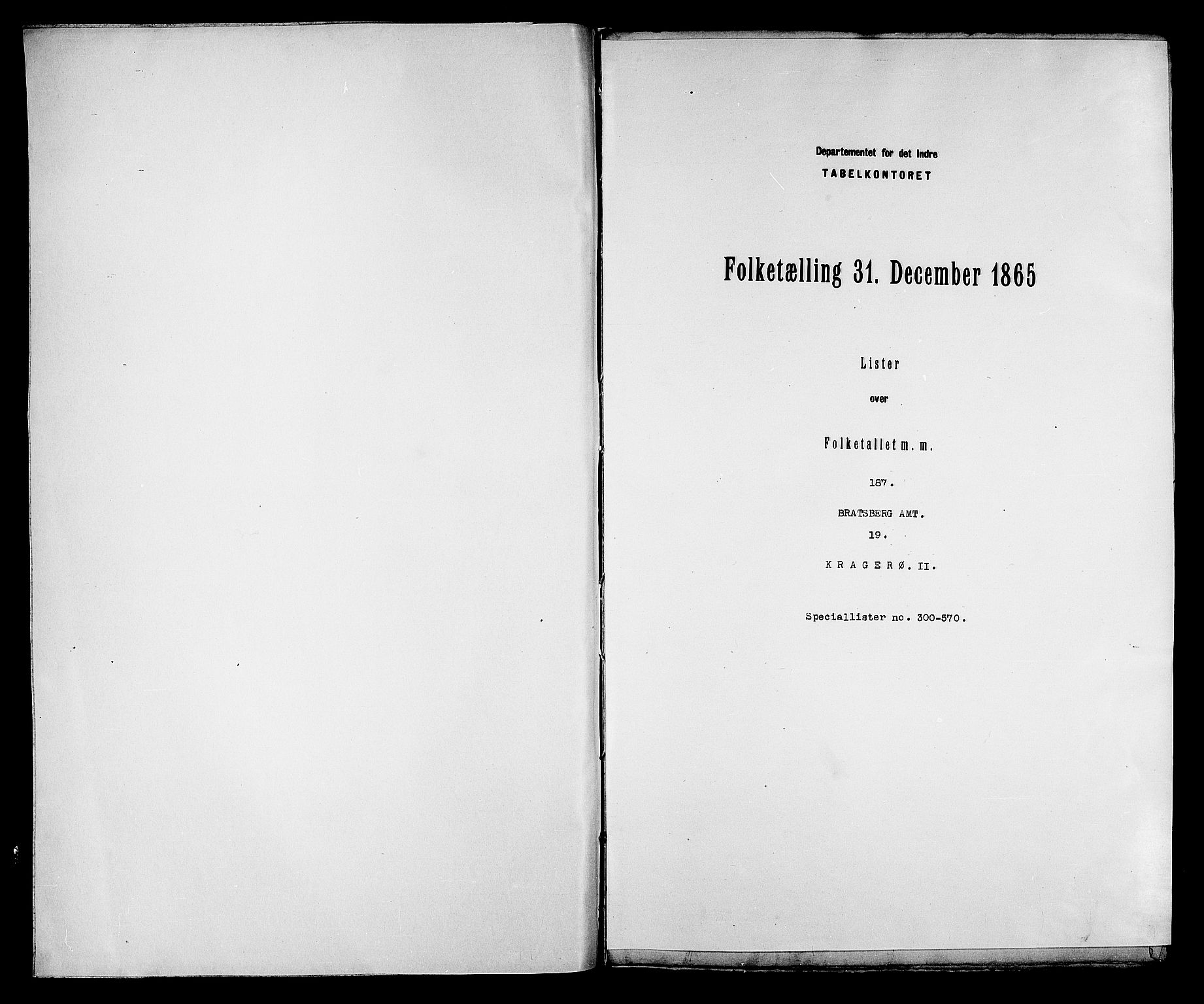 RA, 1865 census for Kragerø/Kragerø, 1865, p. 613