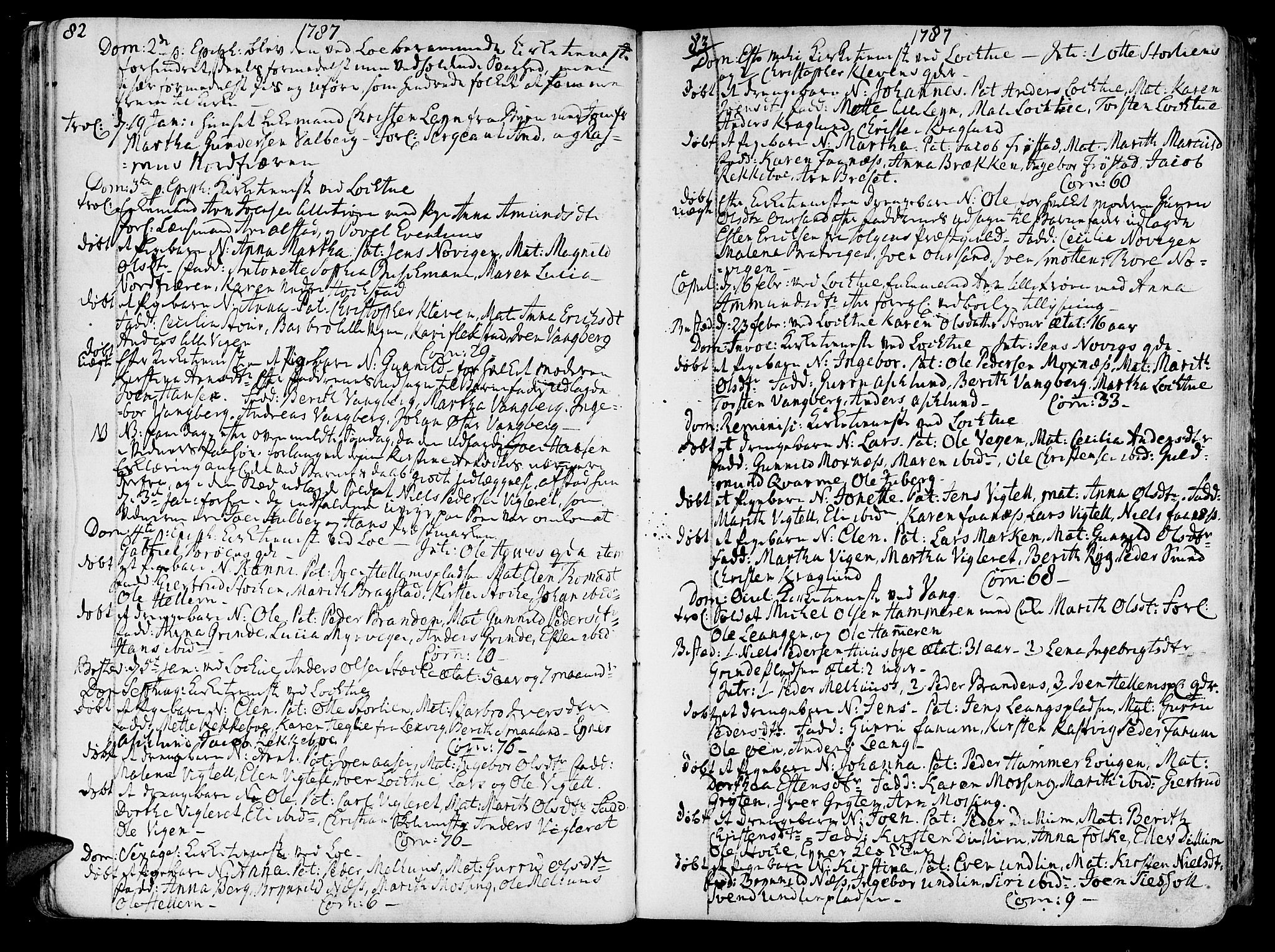 Ministerialprotokoller, klokkerbøker og fødselsregistre - Nord-Trøndelag, AV/SAT-A-1458/713/L0110: Parish register (official) no. 713A02, 1778-1811, p. 82-83