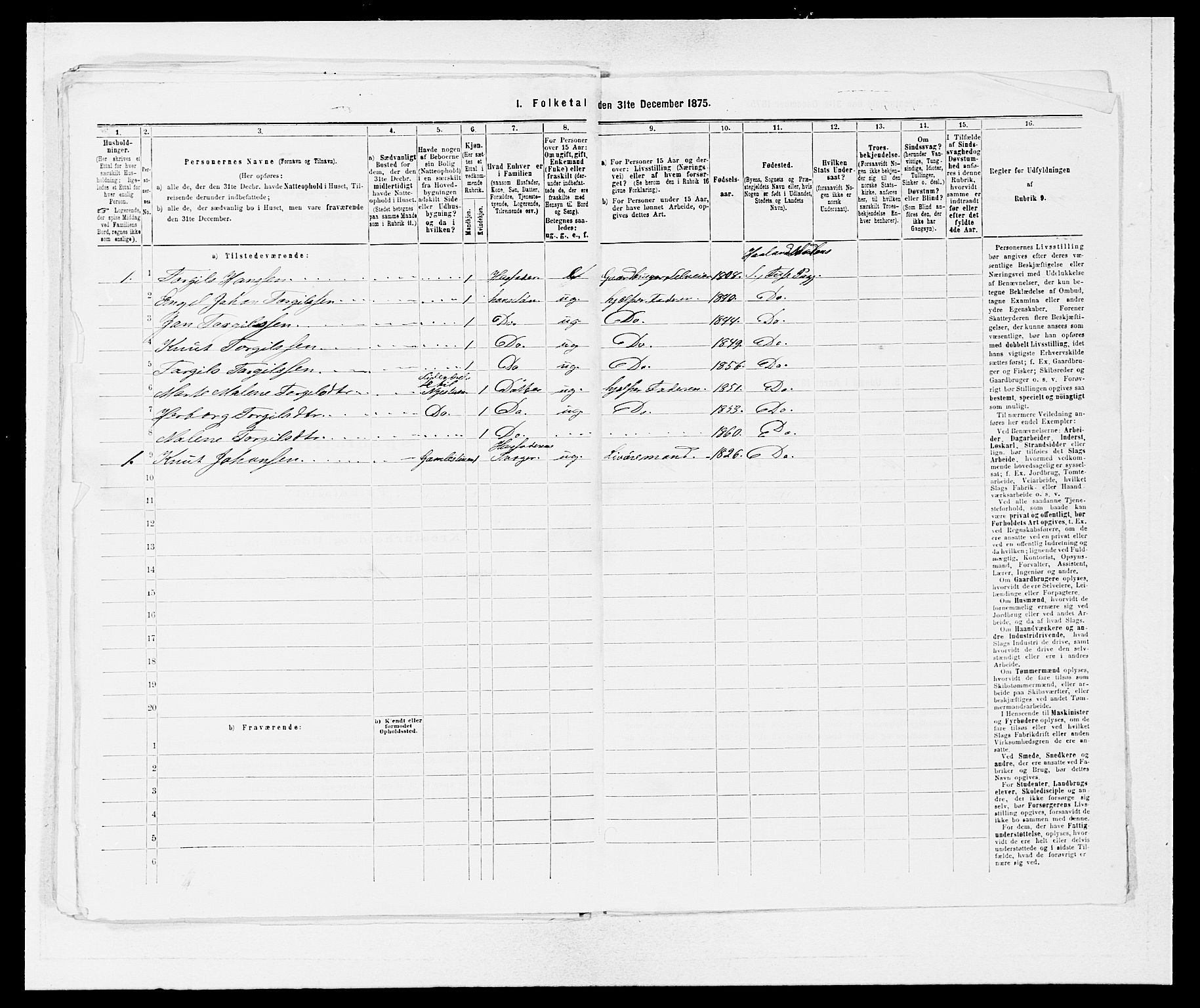 SAB, 1875 census for 1241P Fusa, 1875, p. 520