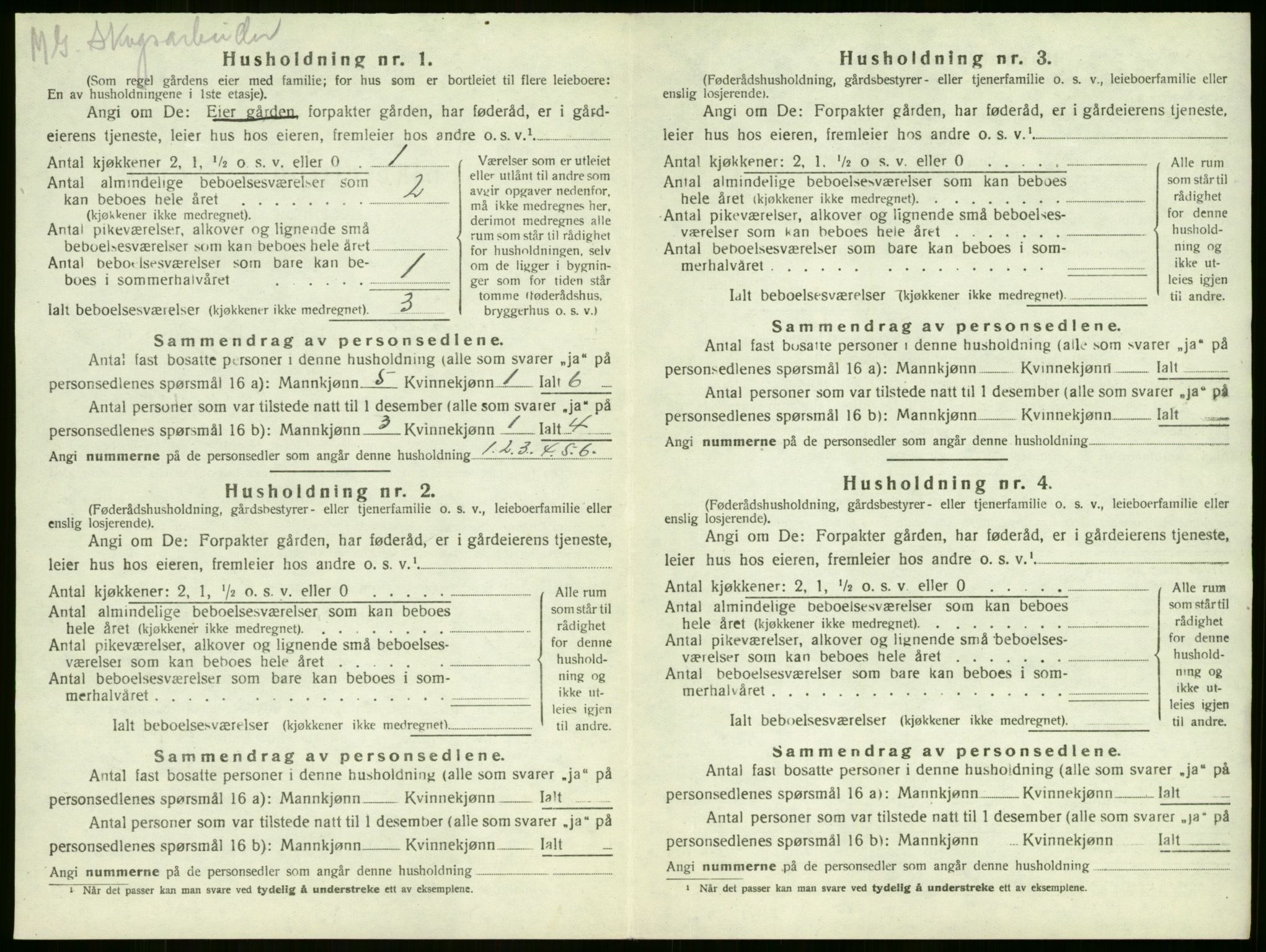 SAKO, 1920 census for Sandeherred, 1920, p. 157