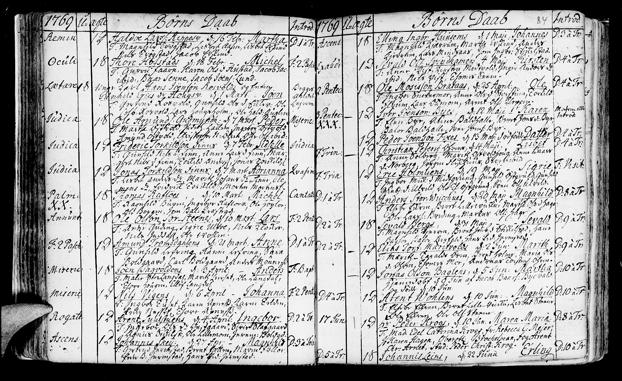 Ministerialprotokoller, klokkerbøker og fødselsregistre - Nord-Trøndelag, SAT/A-1458/723/L0231: Parish register (official) no. 723A02, 1748-1780, p. 84