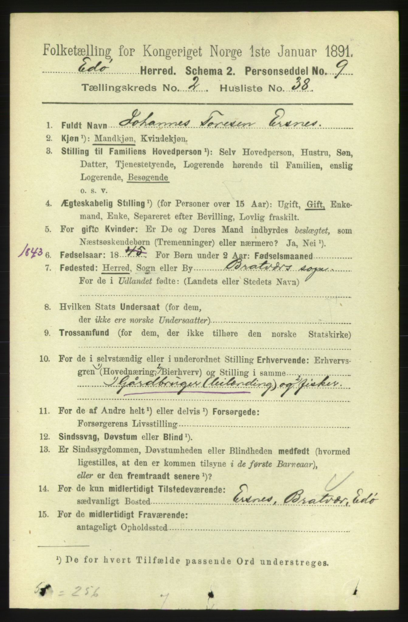 RA, 1891 census for 1573 Edøy, 1891, p. 624