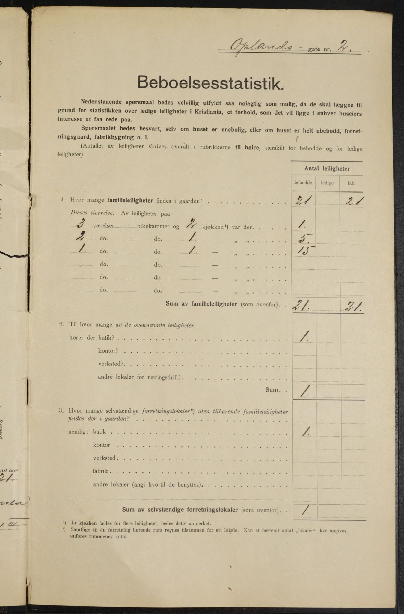 OBA, Municipal Census 1915 for Kristiania, 1915, p. 75223