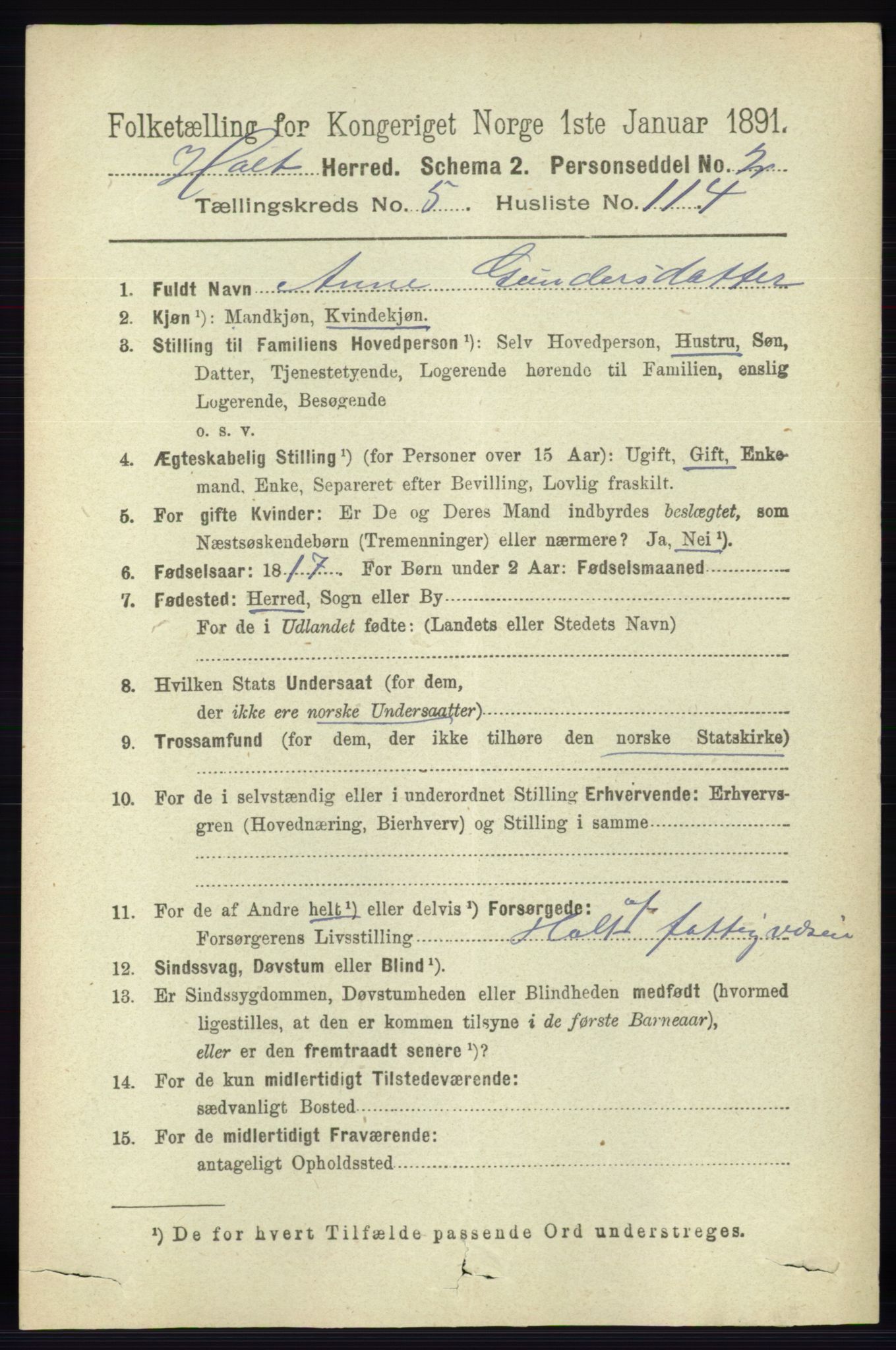 RA, 1891 census for 0914 Holt, 1891, p. 2928