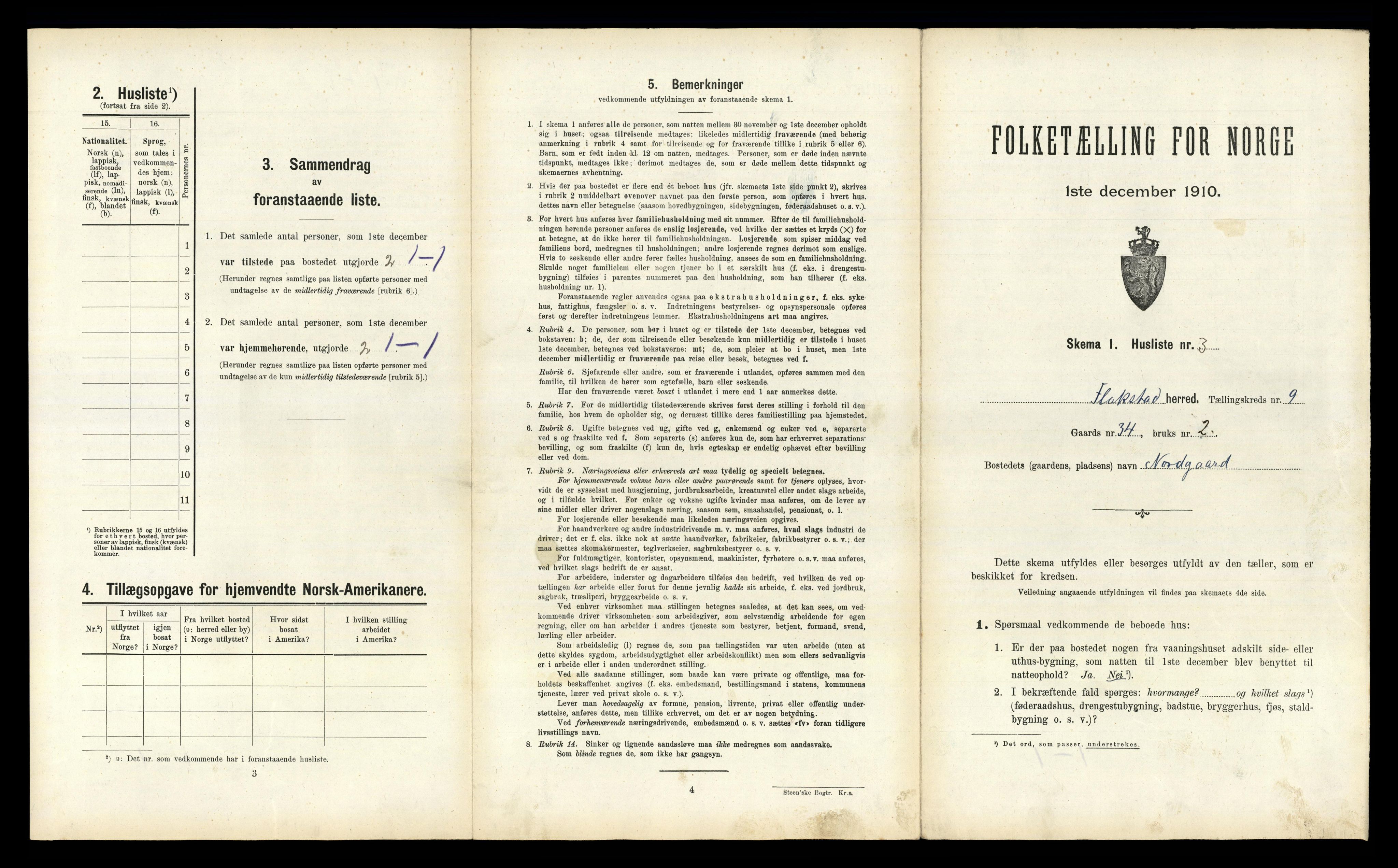 RA, 1910 census for Flakstad, 1910, p. 912