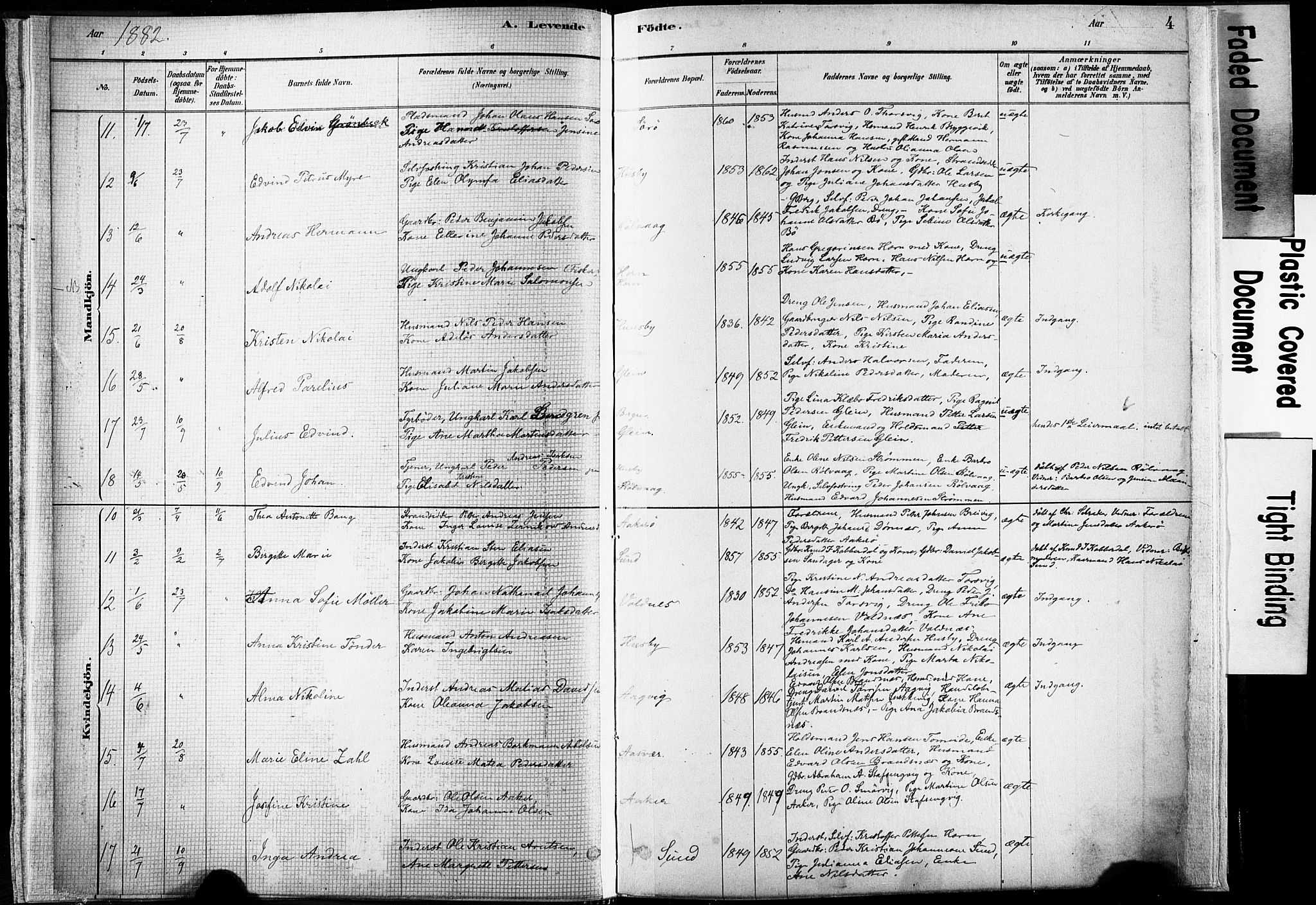 Ministerialprotokoller, klokkerbøker og fødselsregistre - Nordland, SAT/A-1459/835/L0525: Parish register (official) no. 835A03I, 1881-1910, p. 4