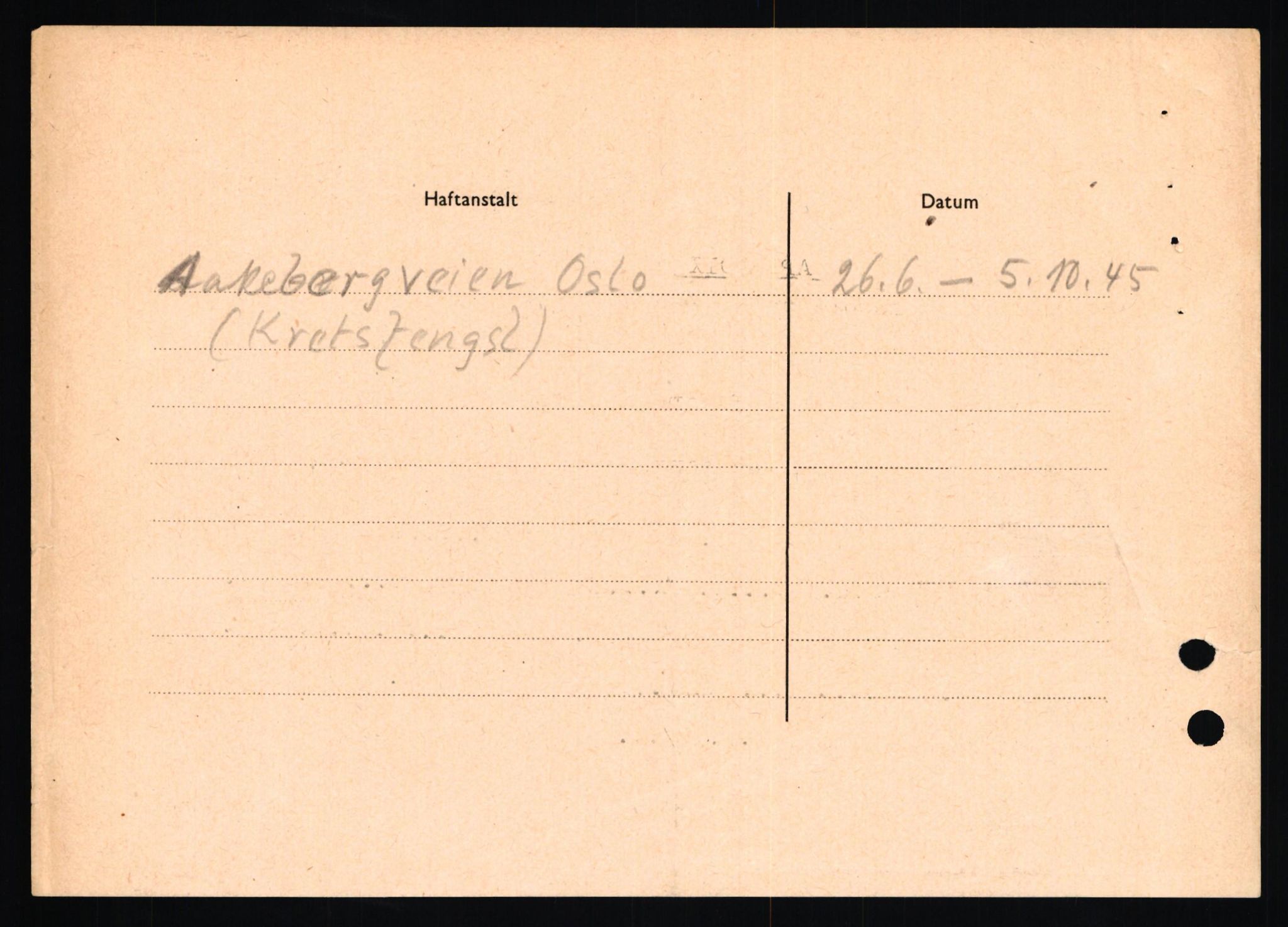 Forsvaret, Forsvarets overkommando II, AV/RA-RAFA-3915/D/Db/L0007: CI Questionaires. Tyske okkupasjonsstyrker i Norge. Tyskere., 1945-1946, p. 154