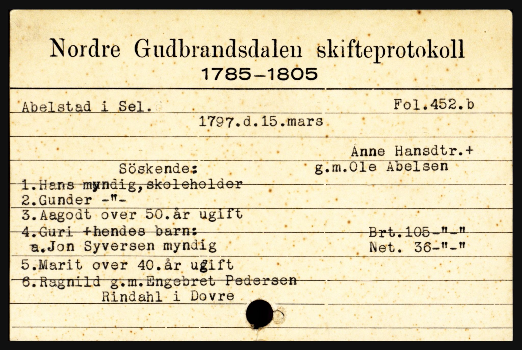 Nord-Gudbrandsdal tingrett, AV/SAH-TING-002/J, 1658-1900, p. 5