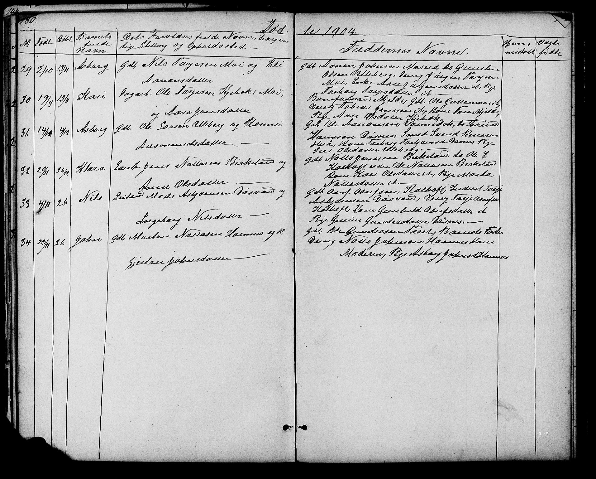 Evje sokneprestkontor, AV/SAK-1111-0008/F/Fb/Fbb/L0002: Parish register (copy) no. B 2, 1879-1909, p. 180-181