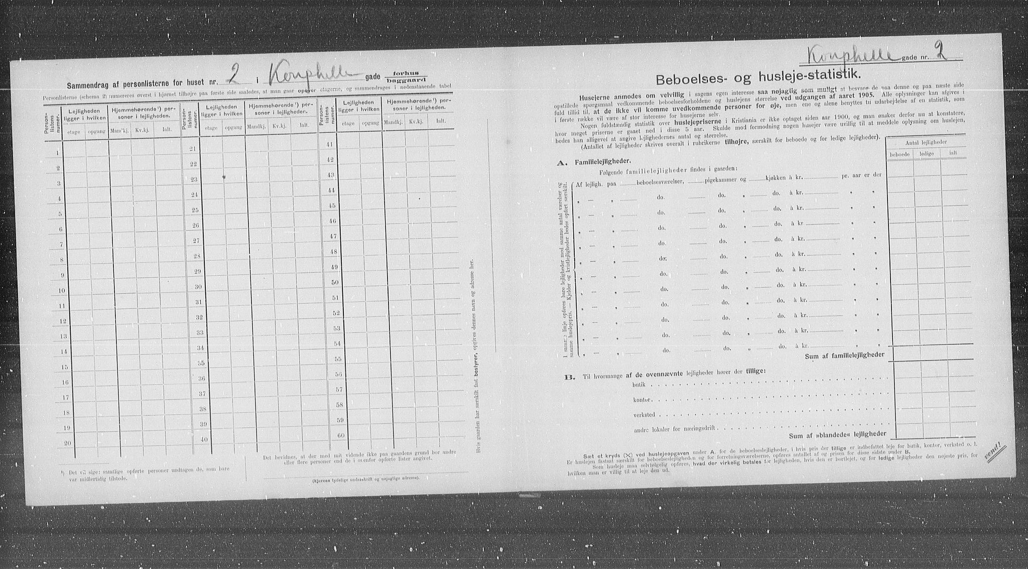 OBA, Municipal Census 1905 for Kristiania, 1905, p. 27762