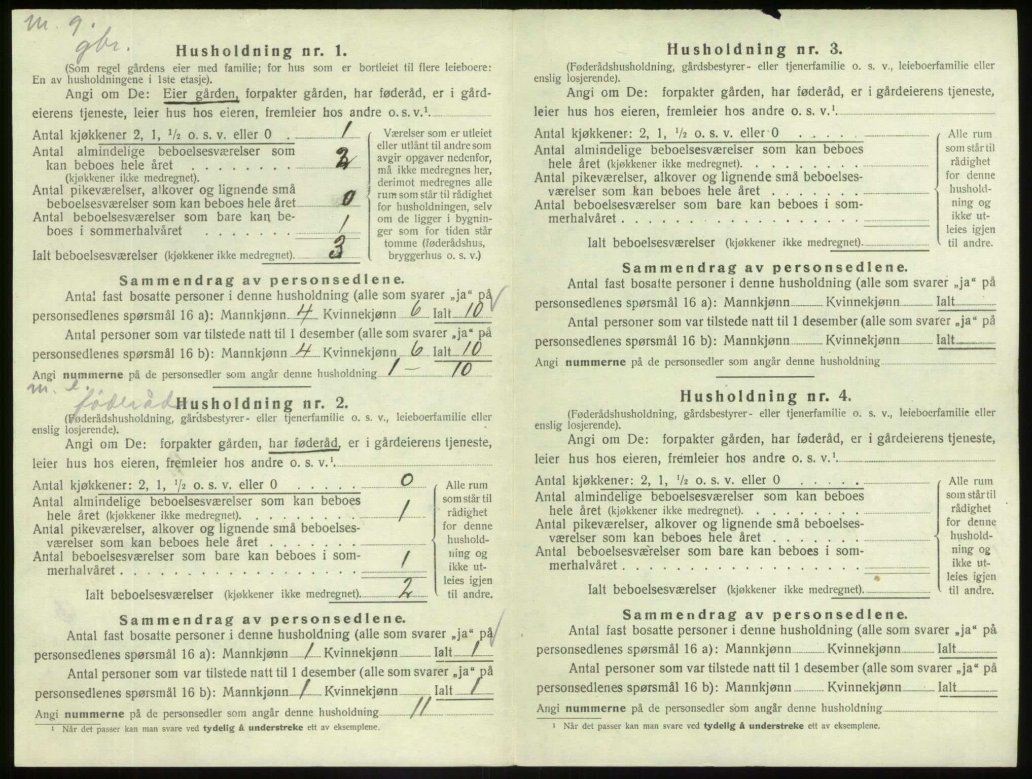 SAB, 1920 census for Askvoll, 1920, p. 241