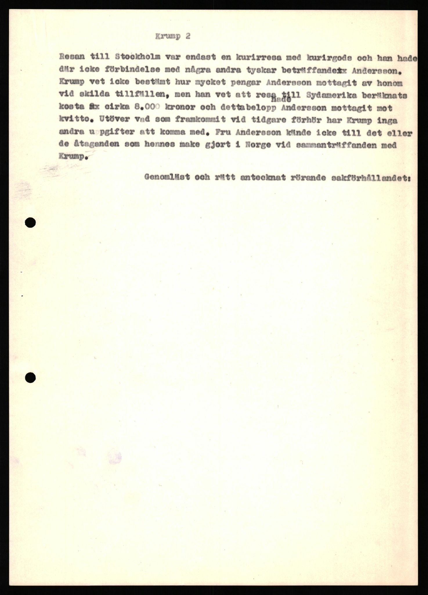 Forsvaret, Forsvarets overkommando II, AV/RA-RAFA-3915/D/Db/L0041: CI Questionaires.  Diverse nasjonaliteter., 1945-1946, p. 251