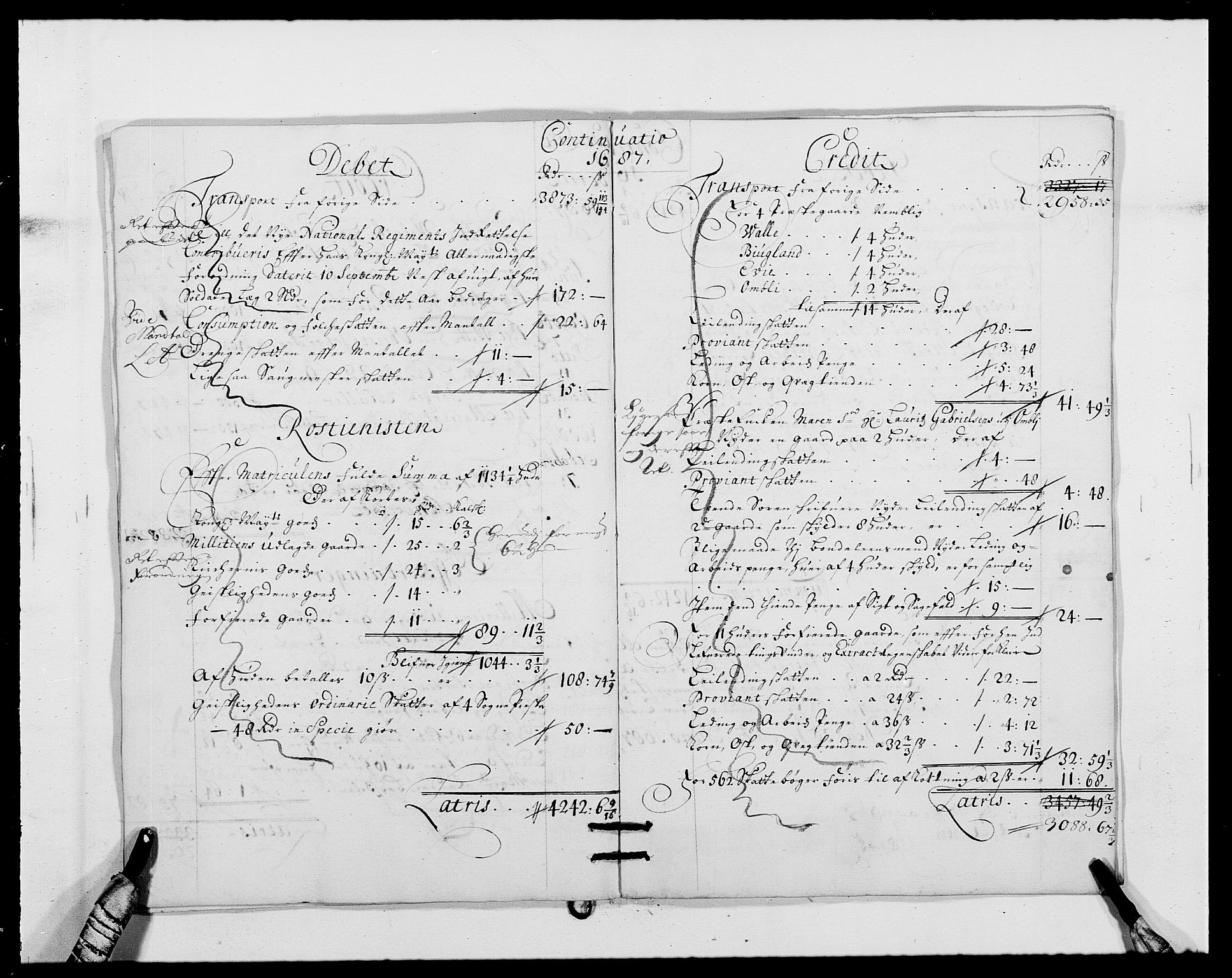 Rentekammeret inntil 1814, Reviderte regnskaper, Fogderegnskap, AV/RA-EA-4092/R40/L2440: Fogderegnskap Råbyggelag, 1686-1687, p. 114