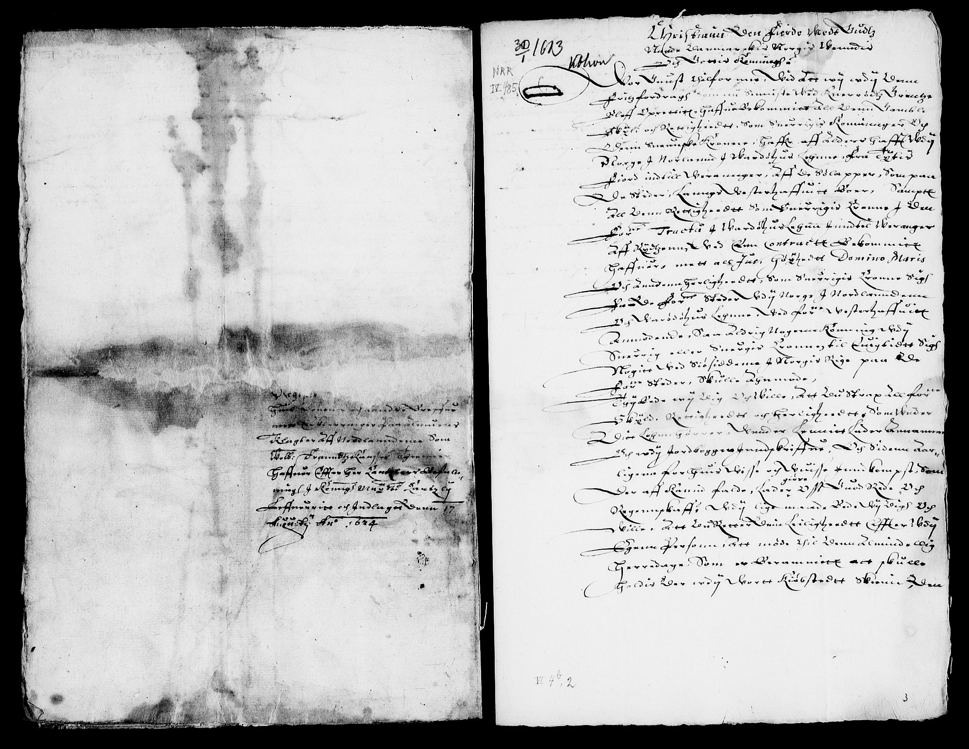 Danske Kanselli, Skapsaker, AV/RA-EA-4061/F/L0117: Skap 16, pakke 48-49A, 1622-1808, p. 27