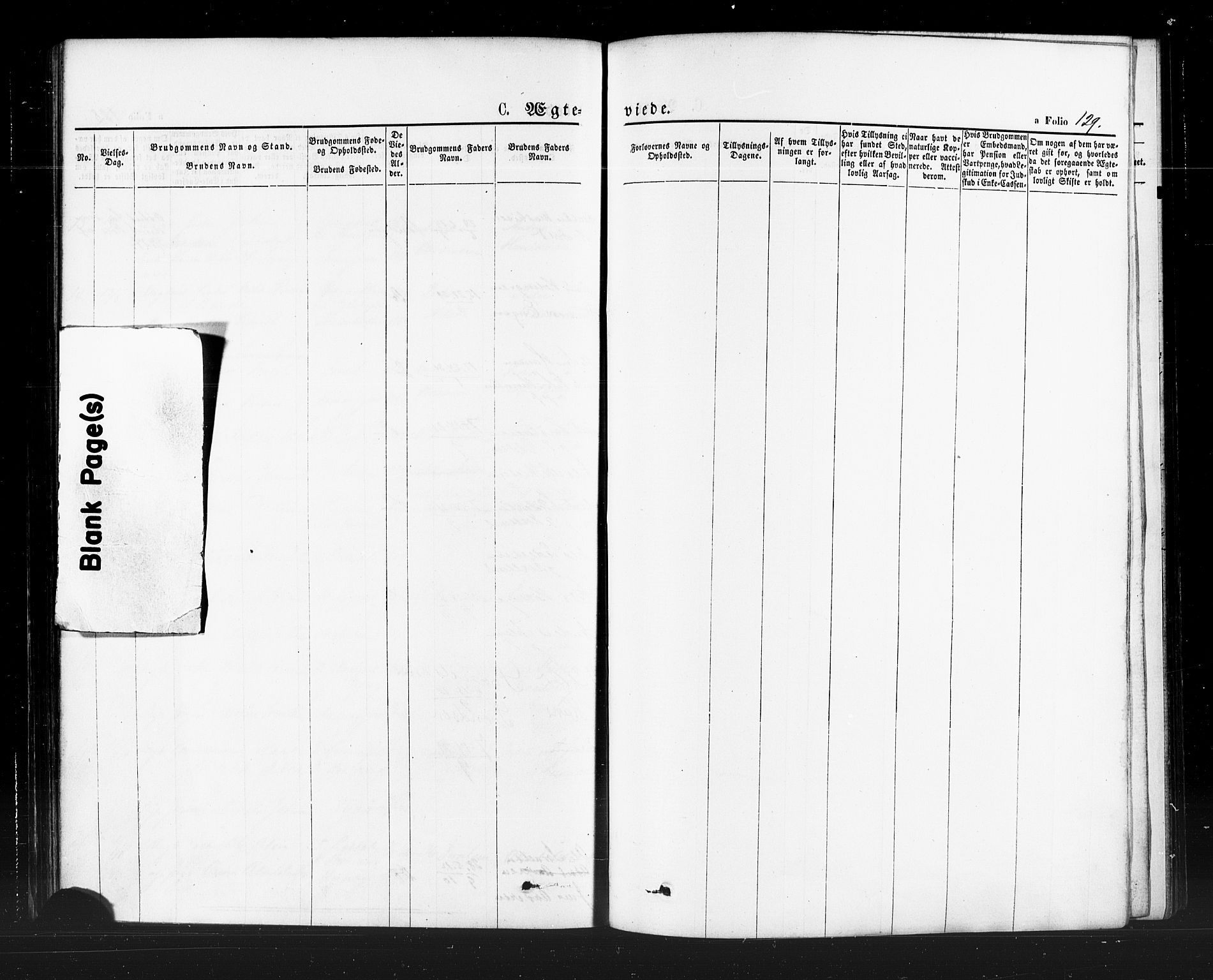 Hammerfest sokneprestkontor, AV/SATØ-S-1347/H/Ha/L0007.kirke: Parish register (official) no. 7, 1869-1884, p. 129