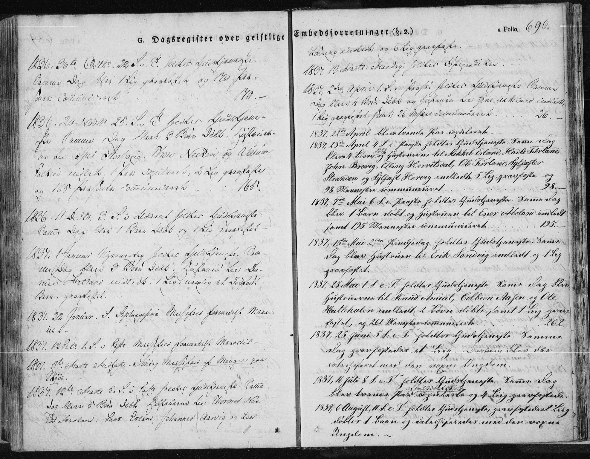Tysvær sokneprestkontor, SAST/A -101864/H/Ha/Haa/L0001: Parish register (official) no. A 1.2, 1831-1856, p. 690