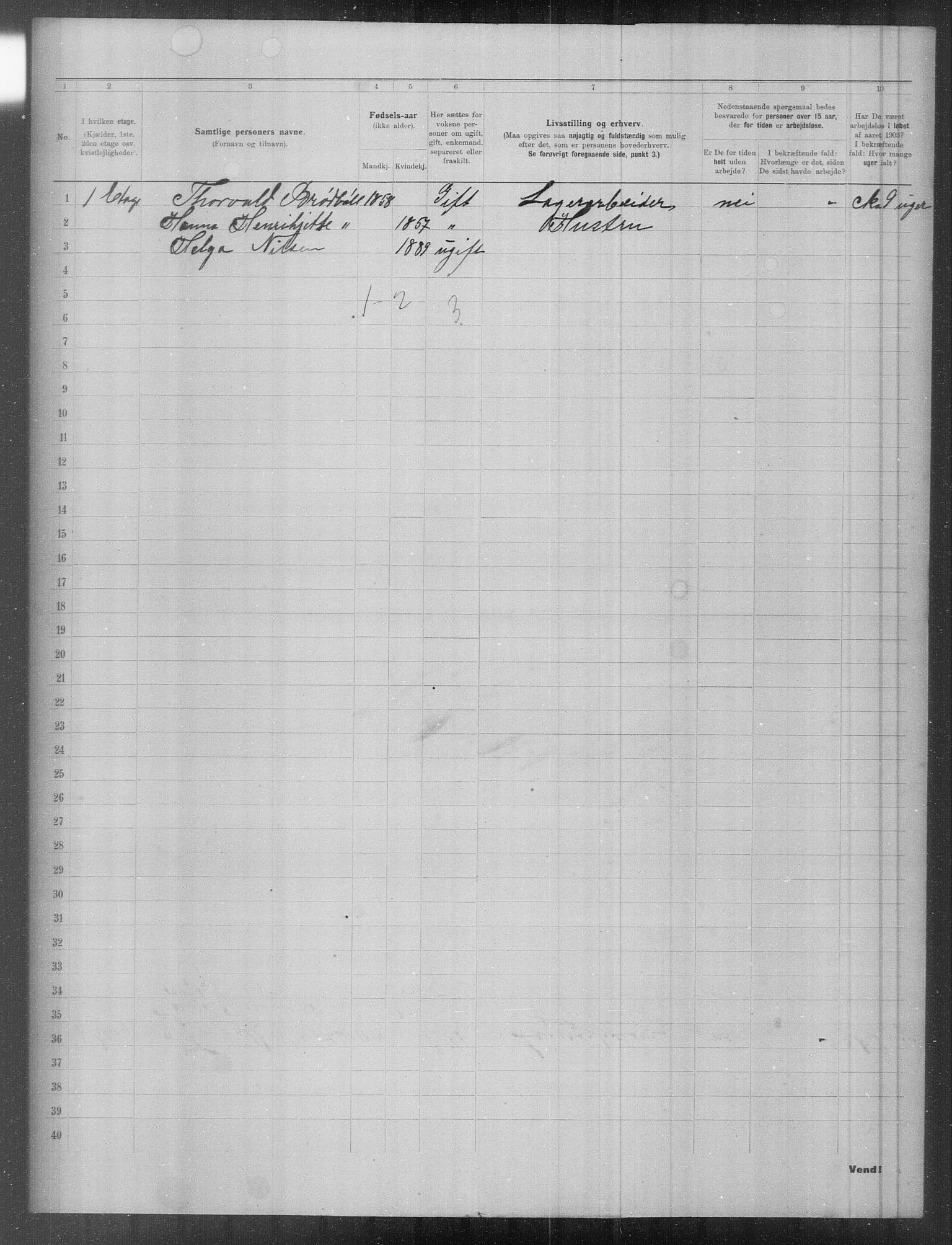 OBA, Municipal Census 1903 for Kristiania, 1903, p. 9338