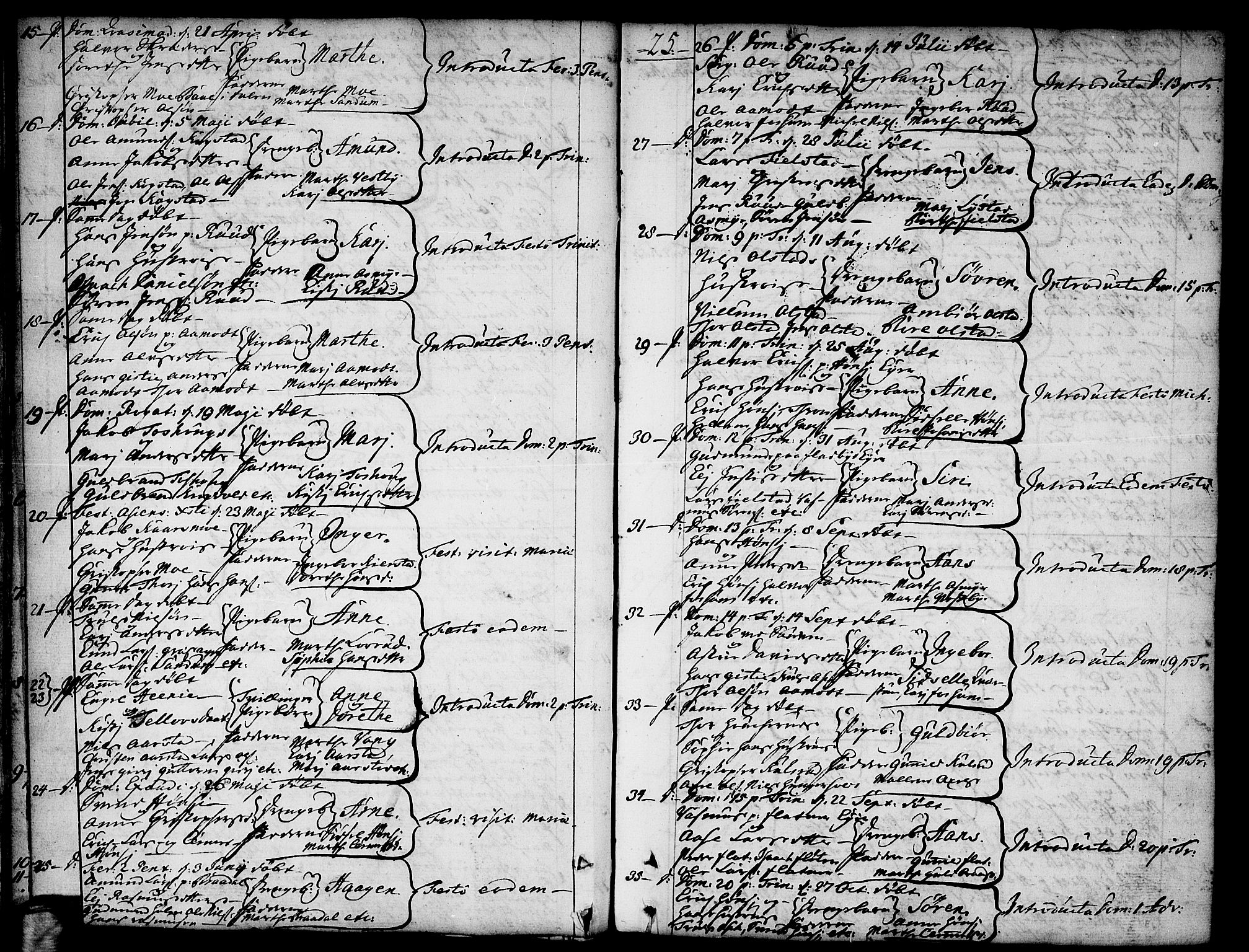 Gjerdrum prestekontor Kirkebøker, AV/SAO-A-10412b/F/Fa/L0002: Parish register (official) no. I 2, 1737-1797, p. 25