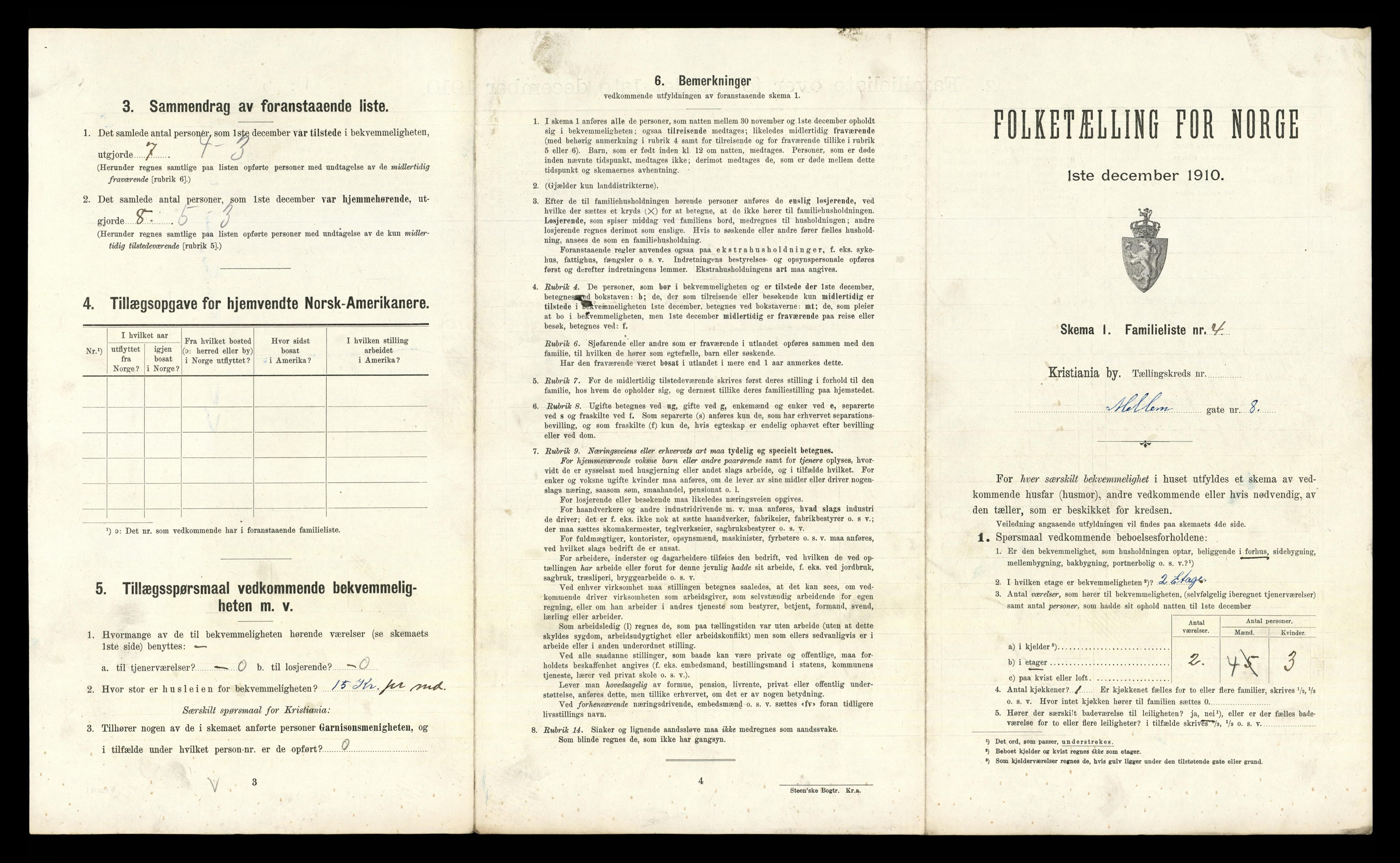 RA, 1910 census for Kristiania, 1910, p. 63467