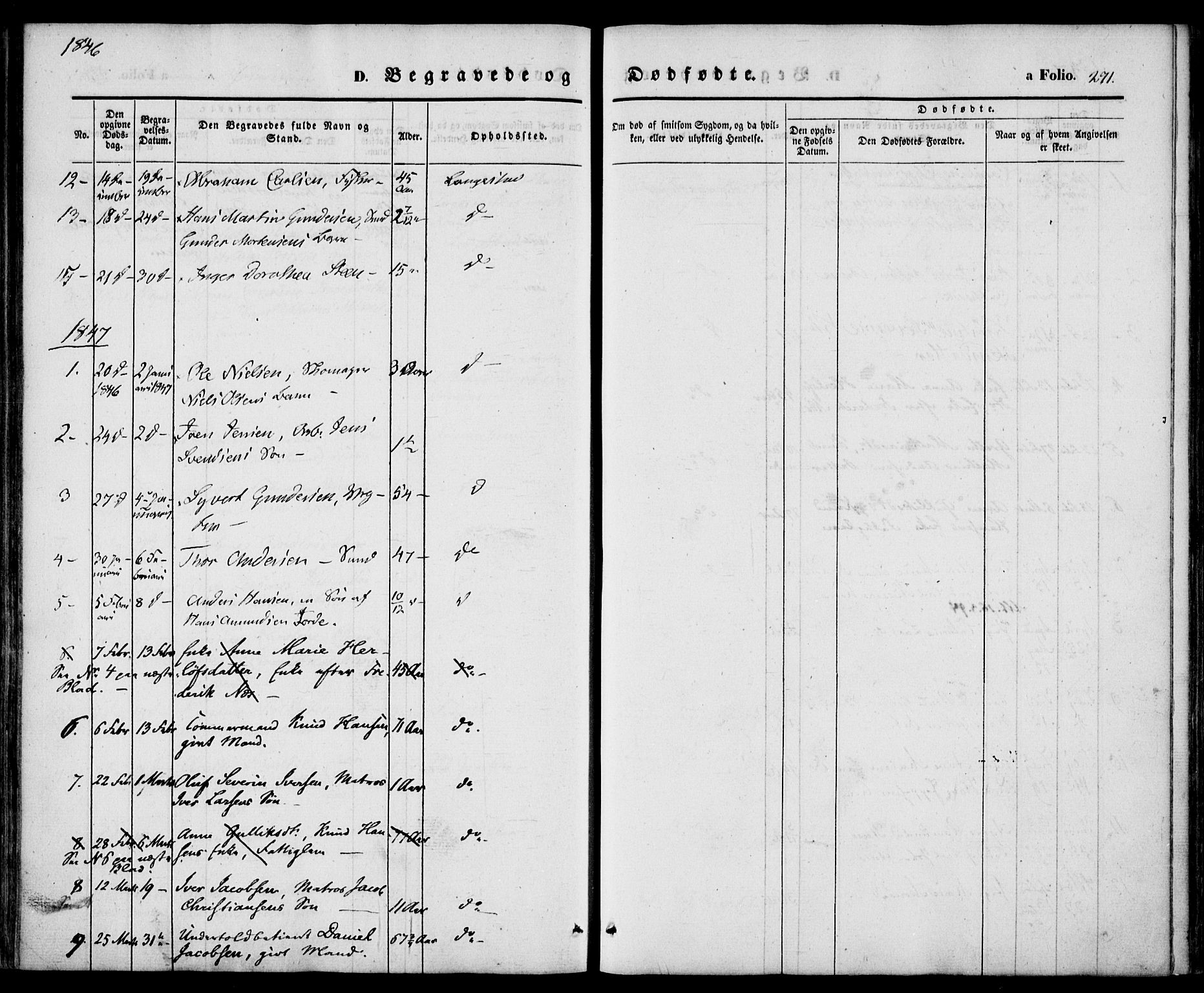Larvik kirkebøker, SAKO/A-352/F/Fb/L0003: Parish register (official) no. II 3, 1842-1856, p. 271