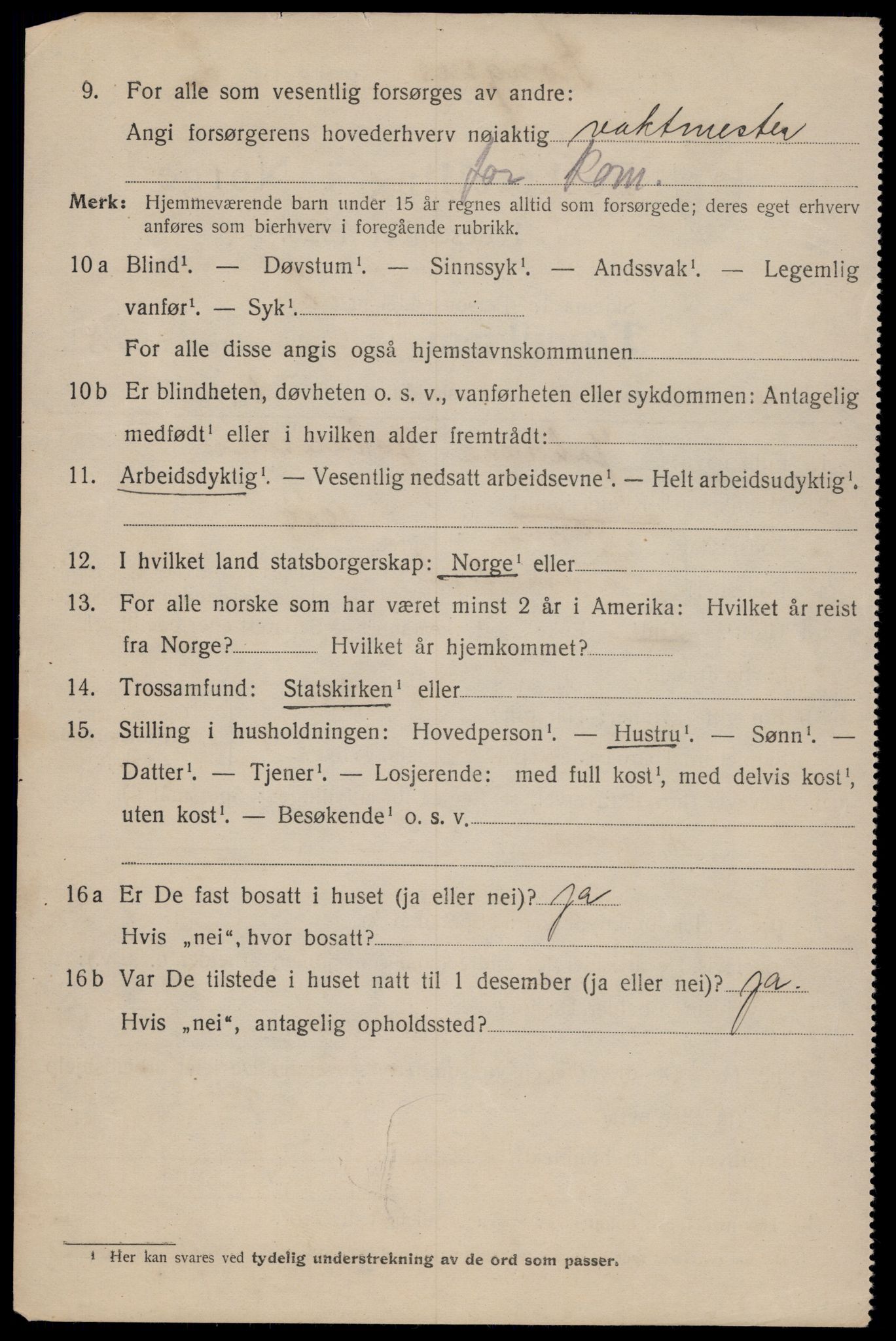 SAT, 1920 census for Trondheim, 1920, p. 70975