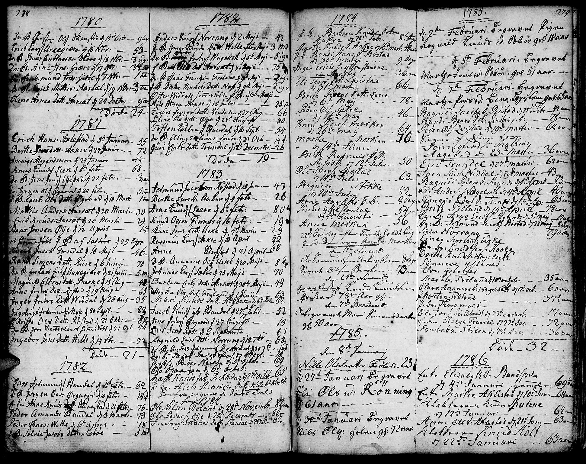 Ministerialprotokoller, klokkerbøker og fødselsregistre - Møre og Romsdal, SAT/A-1454/515/L0206: Parish register (official) no. 515A02, 1765-1818, p. 278-279